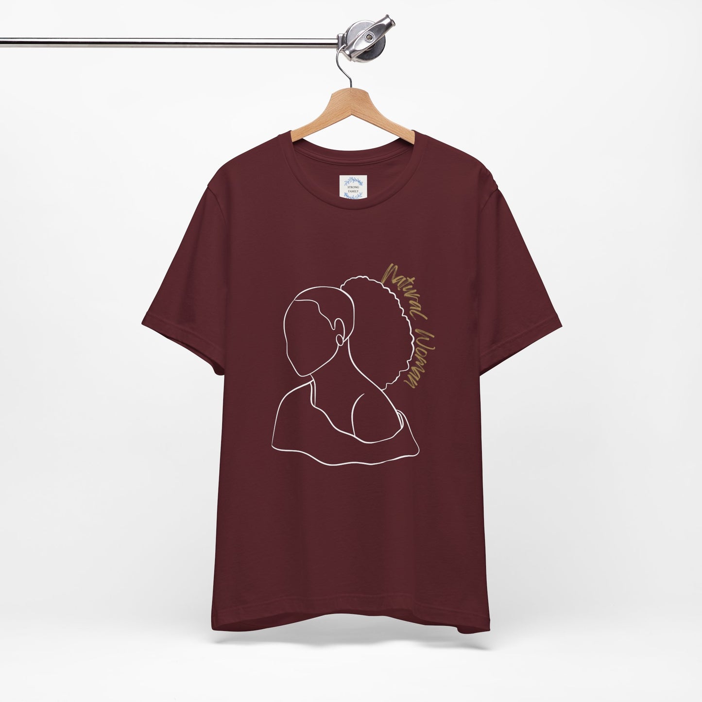 Natural Woman Behind Head Puff (WL) Short Sleeve T-Shirt