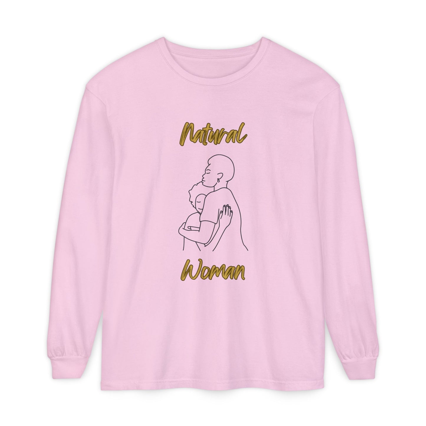 Natural Woman Safe With Momma (BL) Long Sleeve T-Shirt