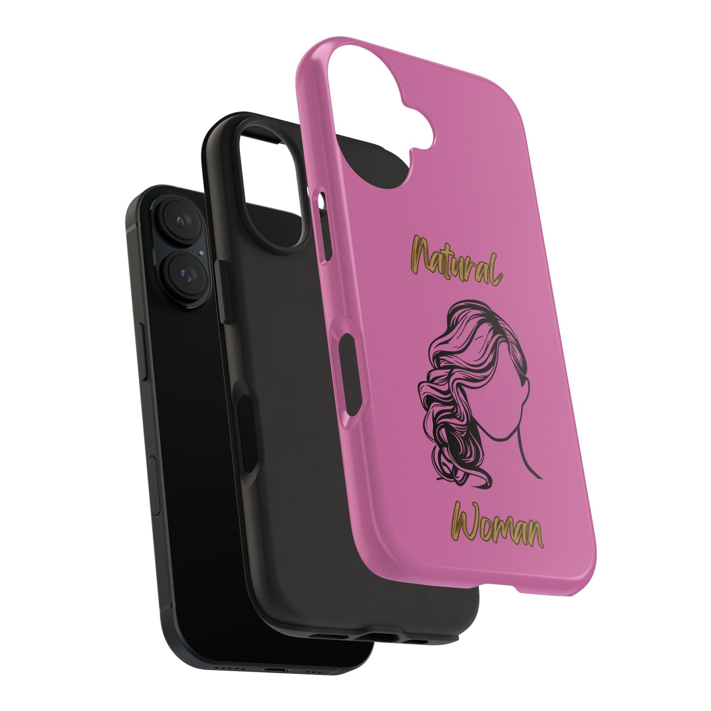 Natural Woman Long Curl (BL)Tough Phone Cases LIGHT PINK