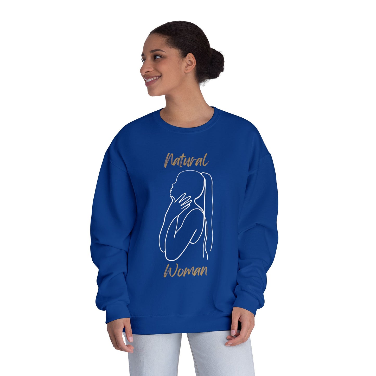 Natural Woman Ponytail (WL) Crewneck Sweatshirt