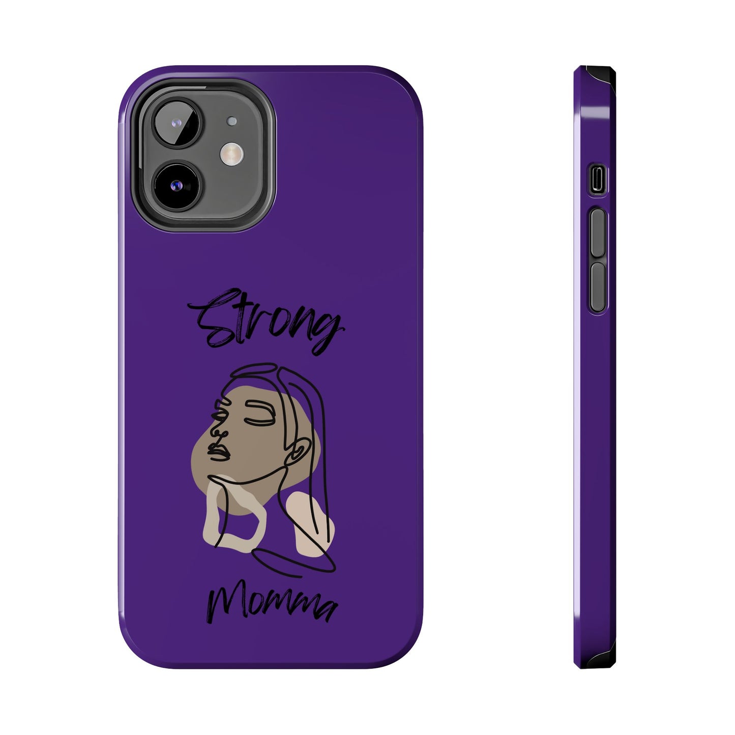 STRONG MOMMA Samsung Galaxy Tough Phone Cases (BL) Purple