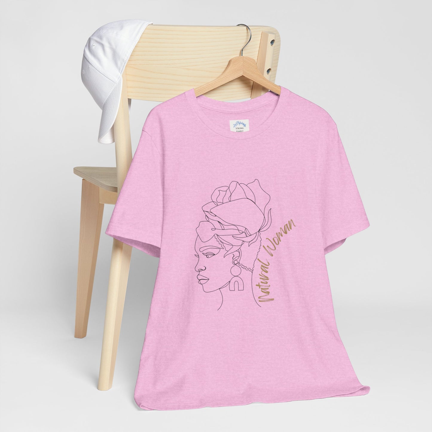 Natural Woman Flower Wrap (BL) Short Sleeve T-Shirt