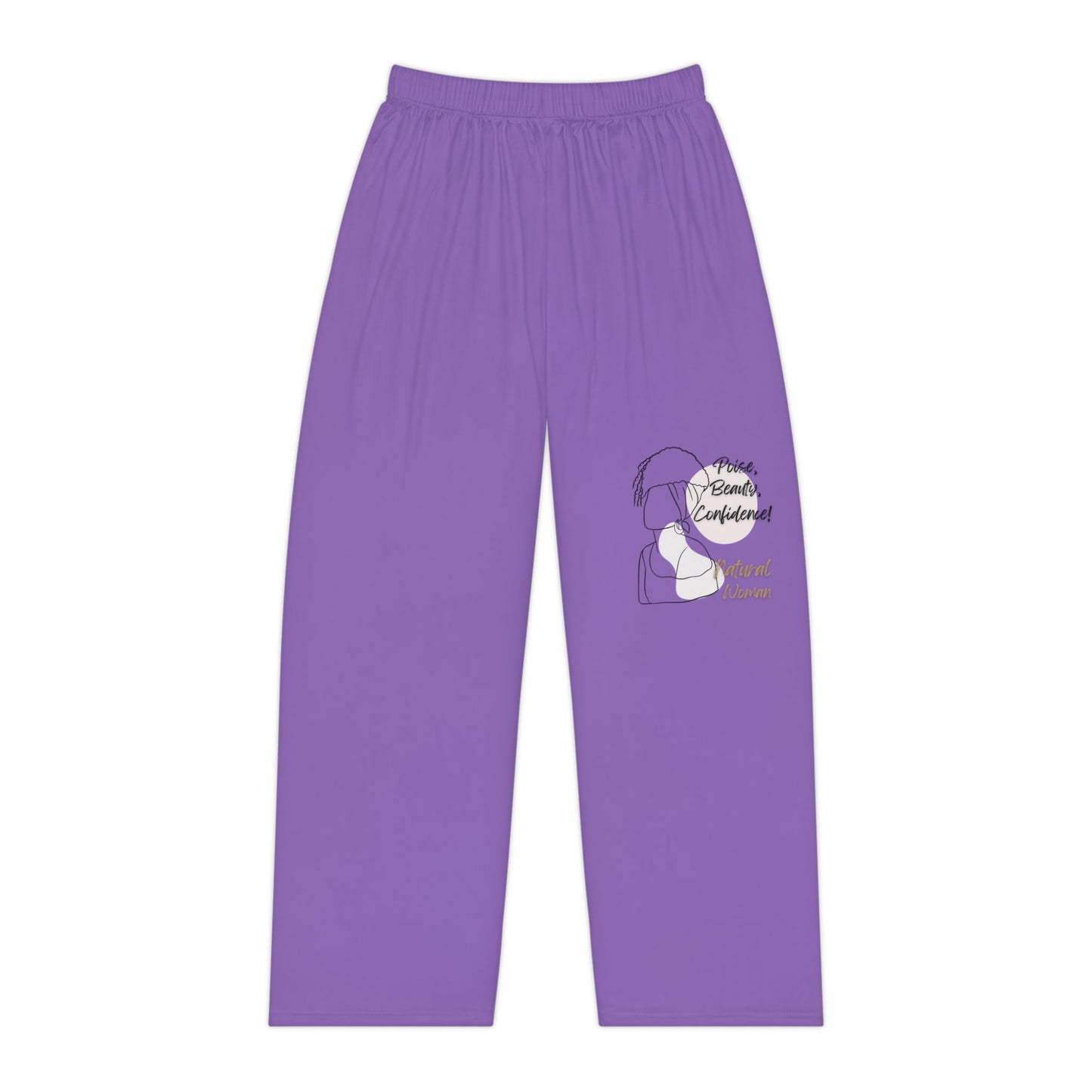 Natural Woman Puff (BL) Women's Pajama Pants LIGHT PURPLE