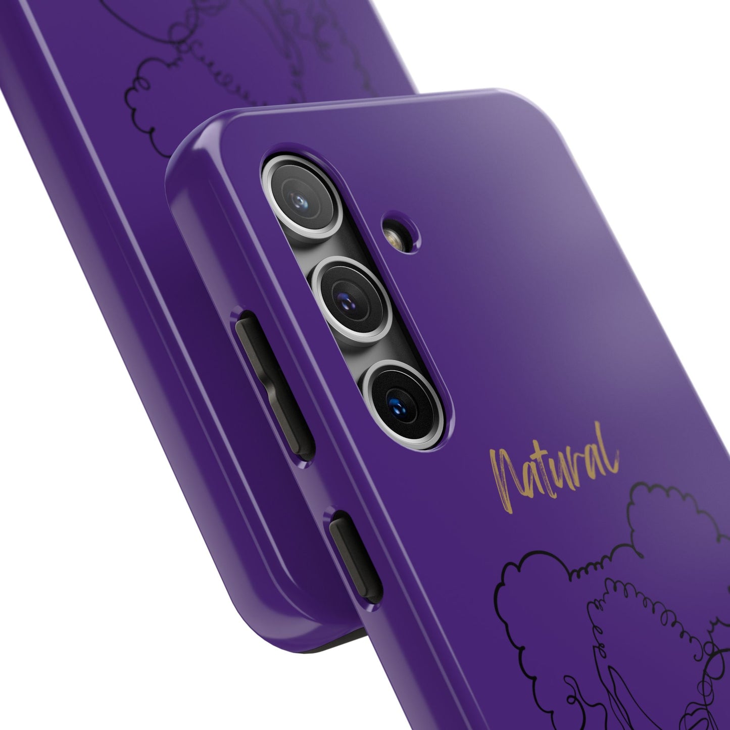 Natural Woman Twin Puffs (BL)Tough Phone Cases PURPLE