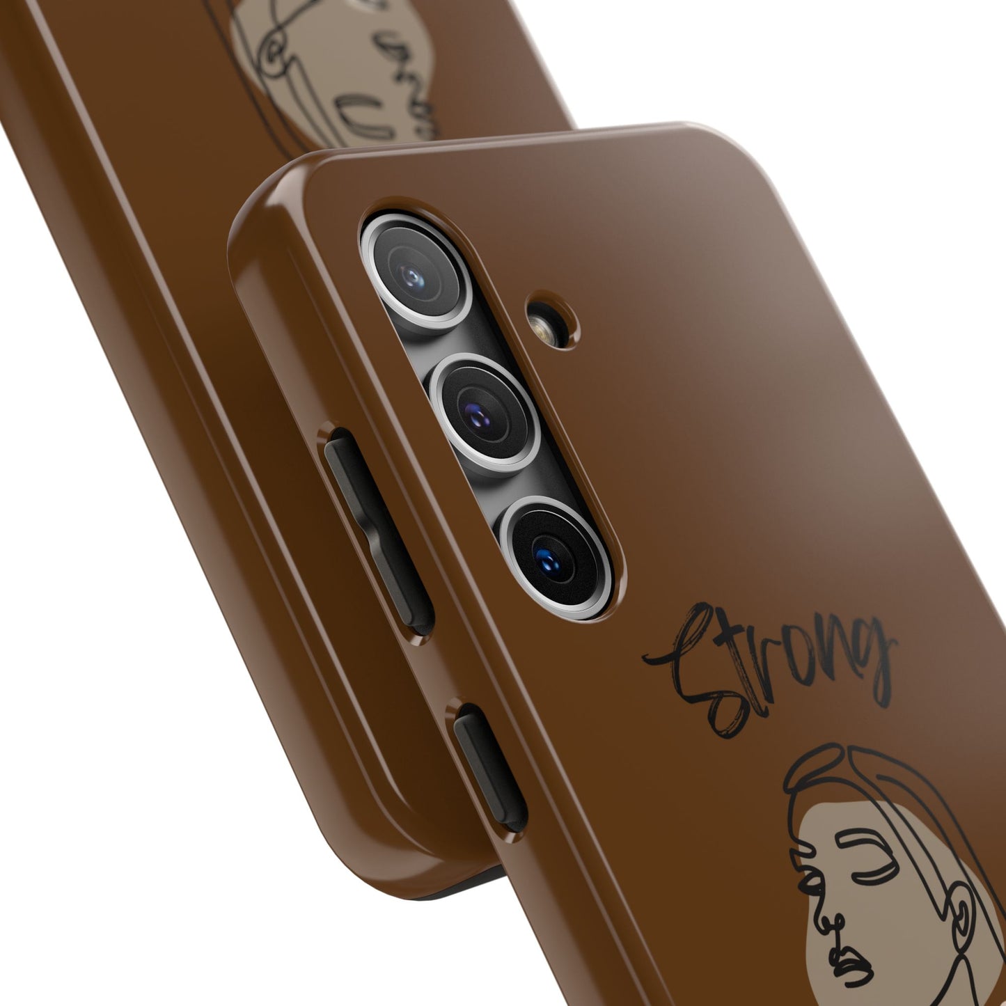 STRONG MOMMA Samsung Galaxy Tough Phone Cases (BL) Brown