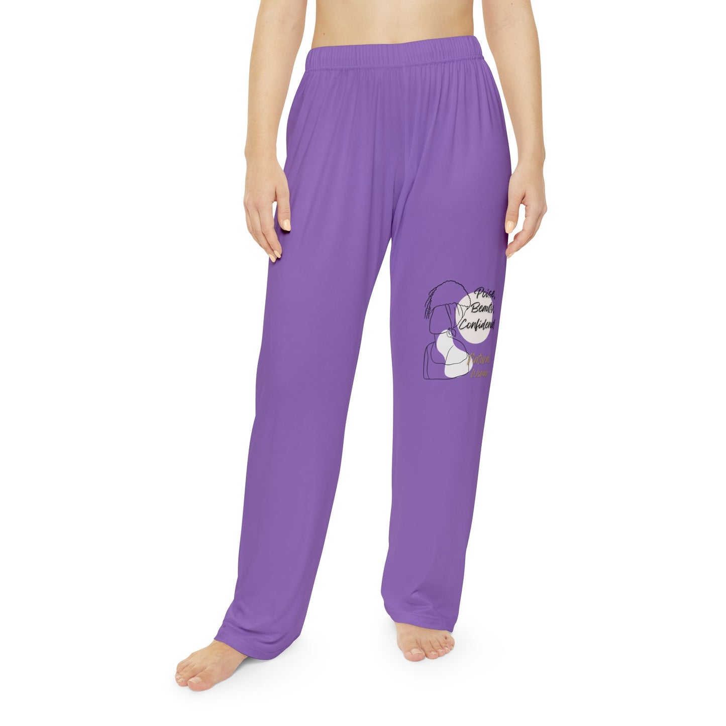 Natural Woman Puff (BL) Women's Pajama Pants LIGHT PURPLE