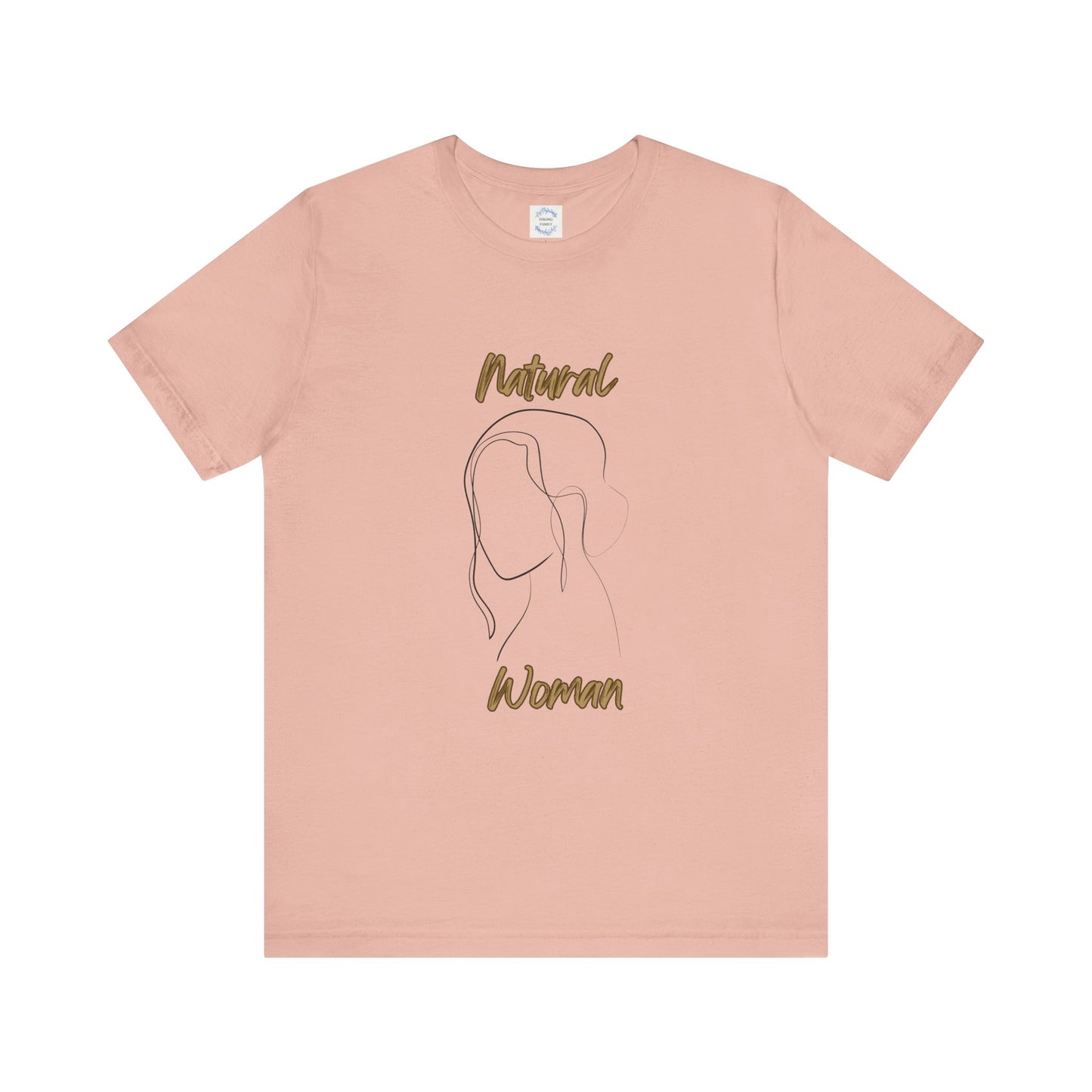 Natural Woman Hanging hair (BL) Short Sleeve T-Shirt