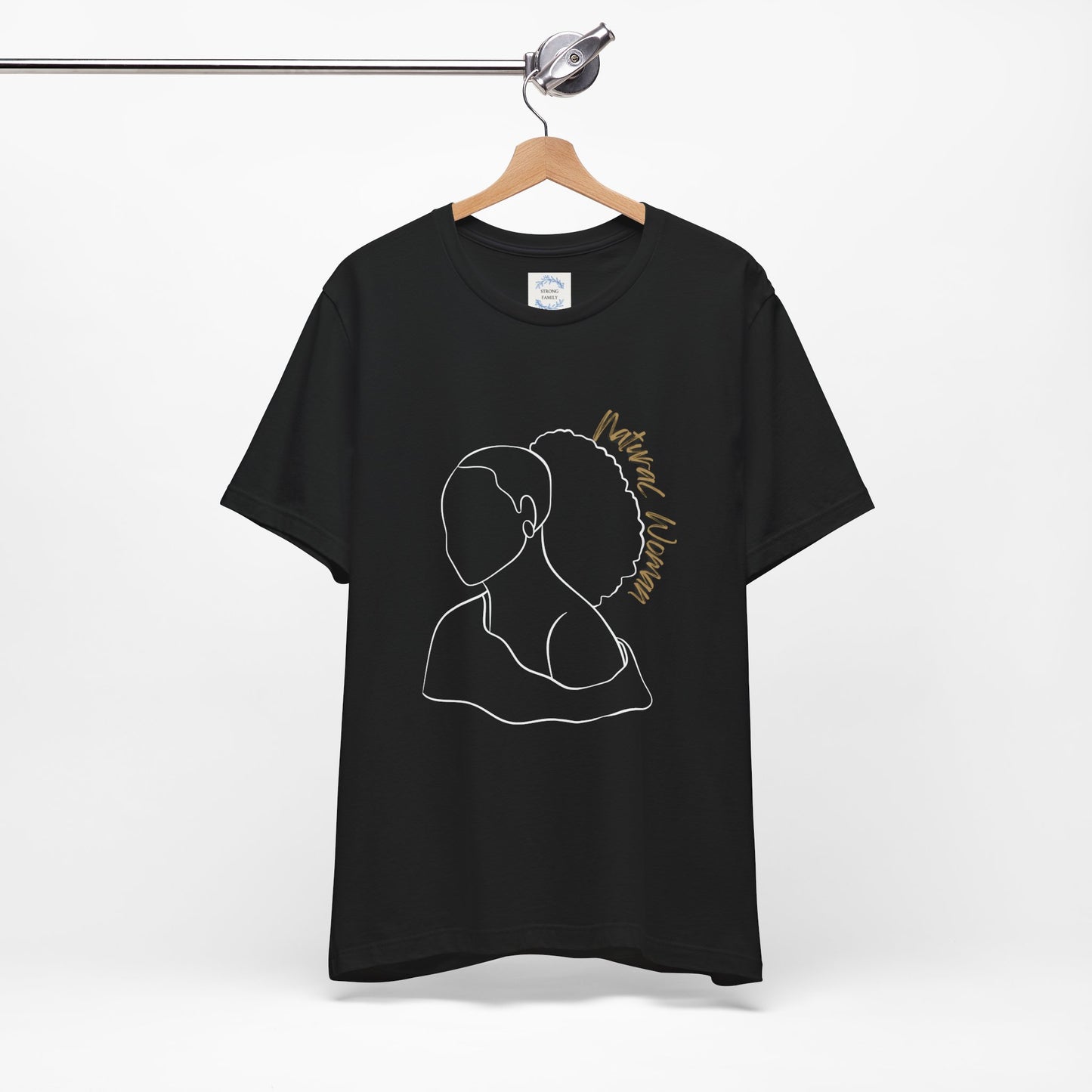 Natural Woman Behind Head Puff (WL) Short Sleeve T-Shirt
