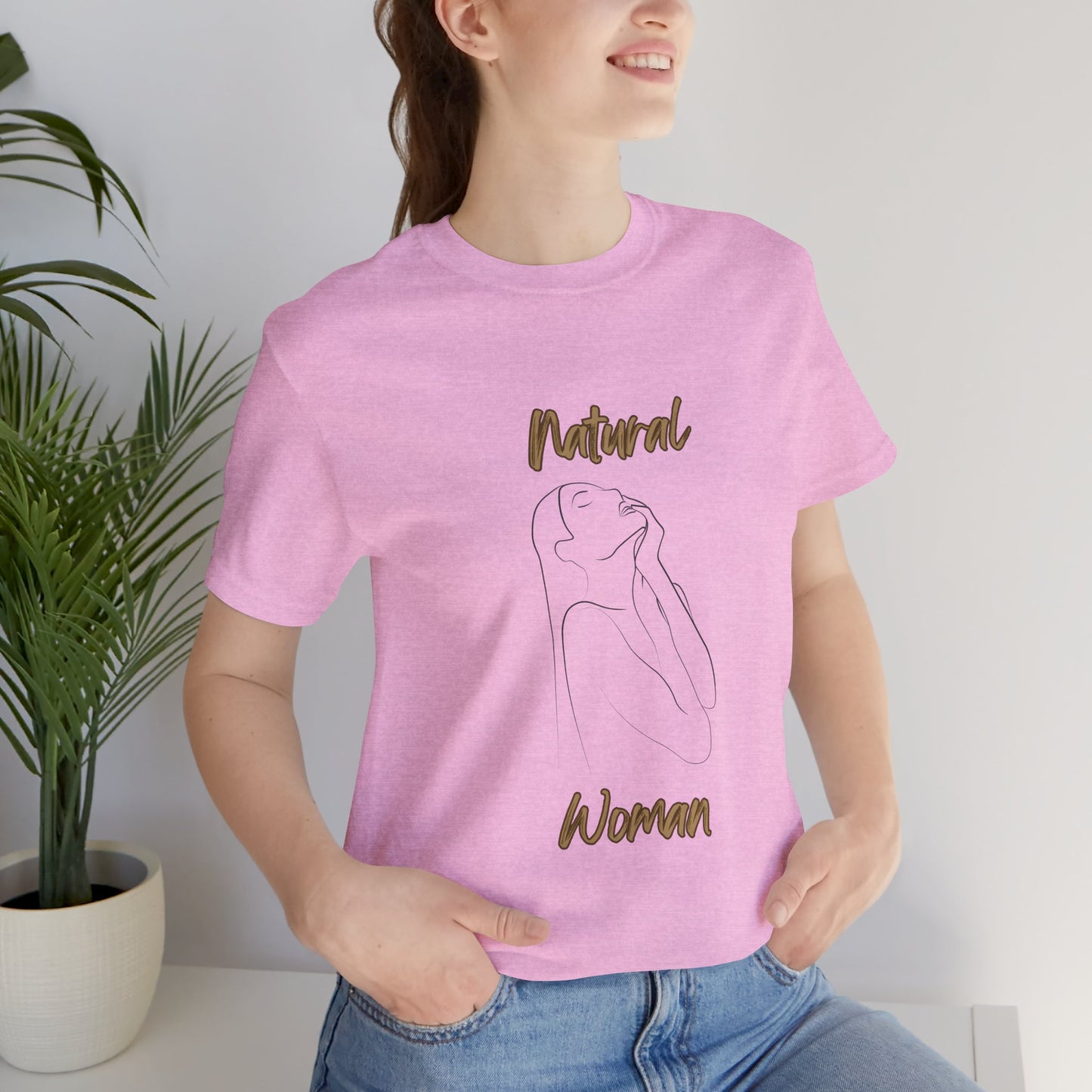 Natural Woman Thank You (BL) Short Sleeve T-Shirt