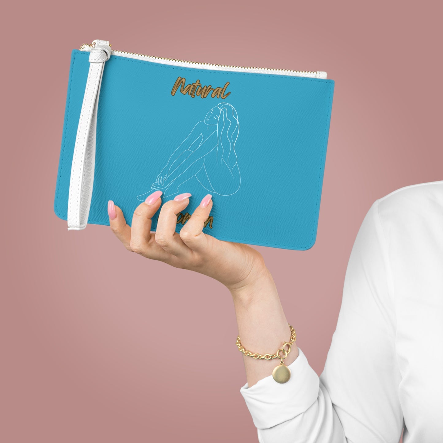 Natural Woman Beauty (WL) Clutch Bag TURQUOISE