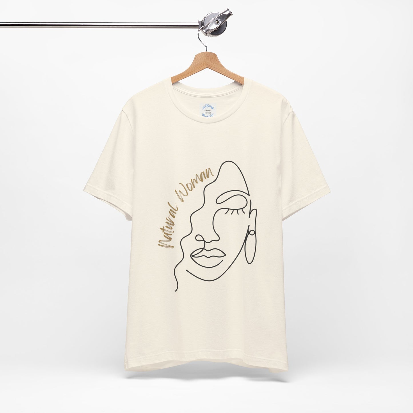 Natural Woman Half Face (BL) Short Sleeve T-Shirt