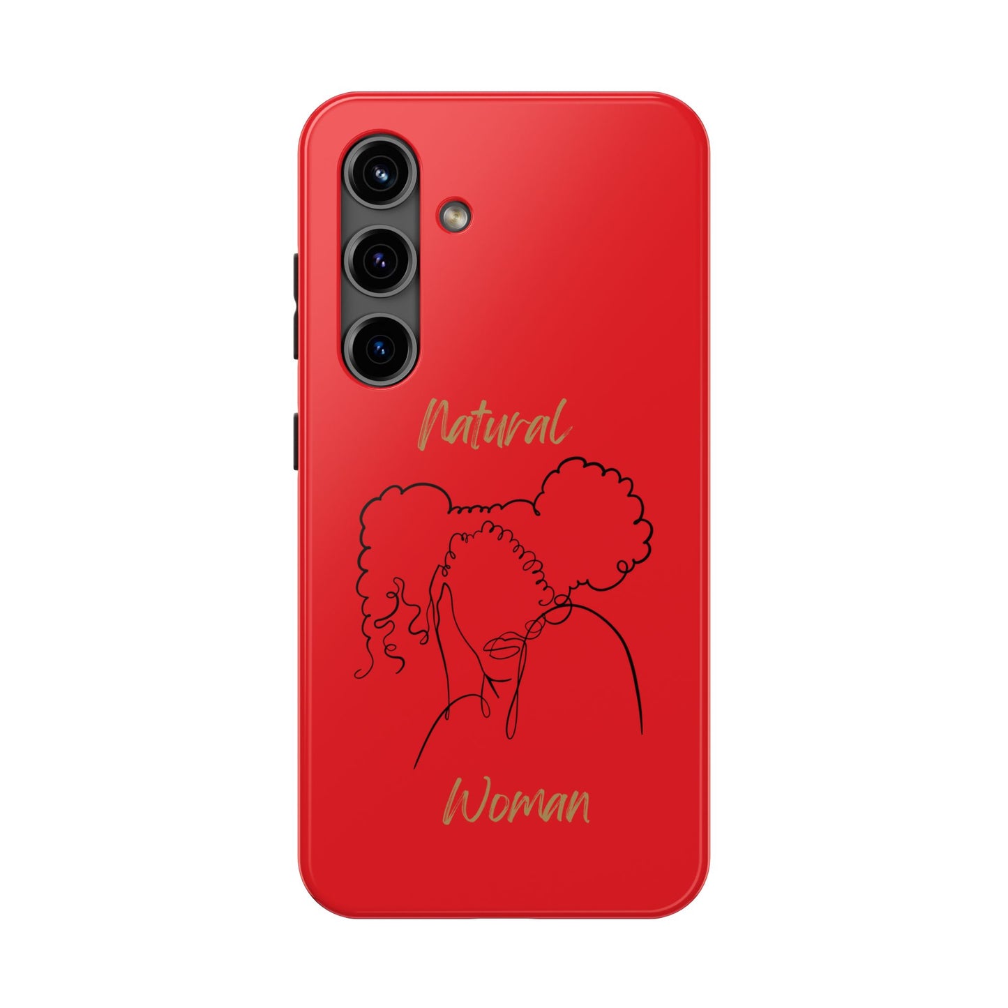 Natural Woman Twin Puffs (BL) Tough Phone Case RED