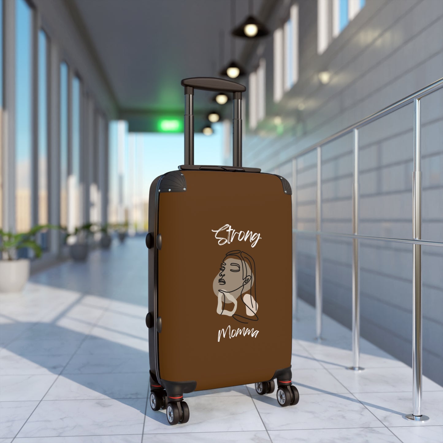 Strong Momma (WL) Luggage Bags BROWN