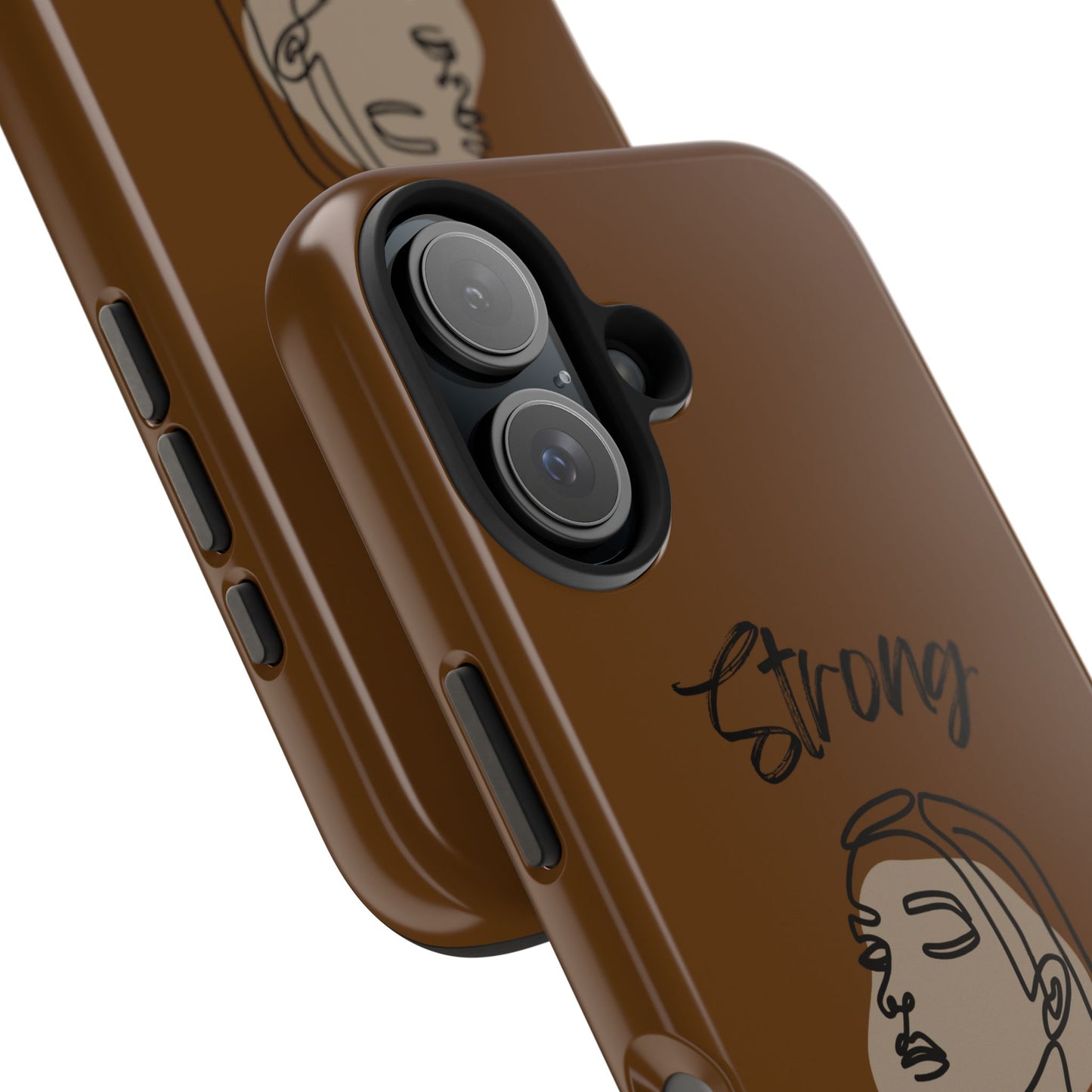 STRONG MOMMA Samsung Galaxy Tough Phone Cases (BL) Brown