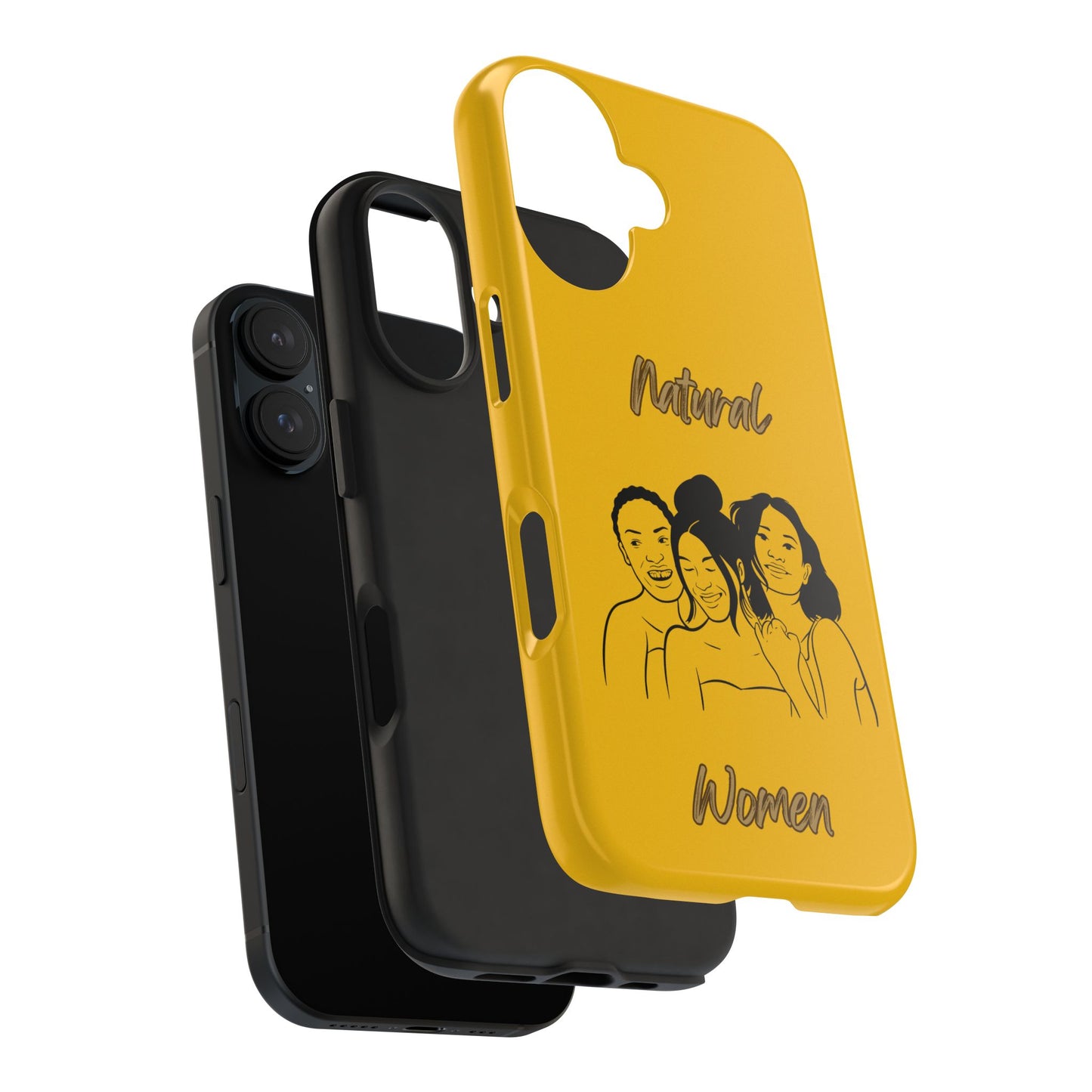 Natural Women Laughing Friends (BL)Tough Phone Cases YELLOW