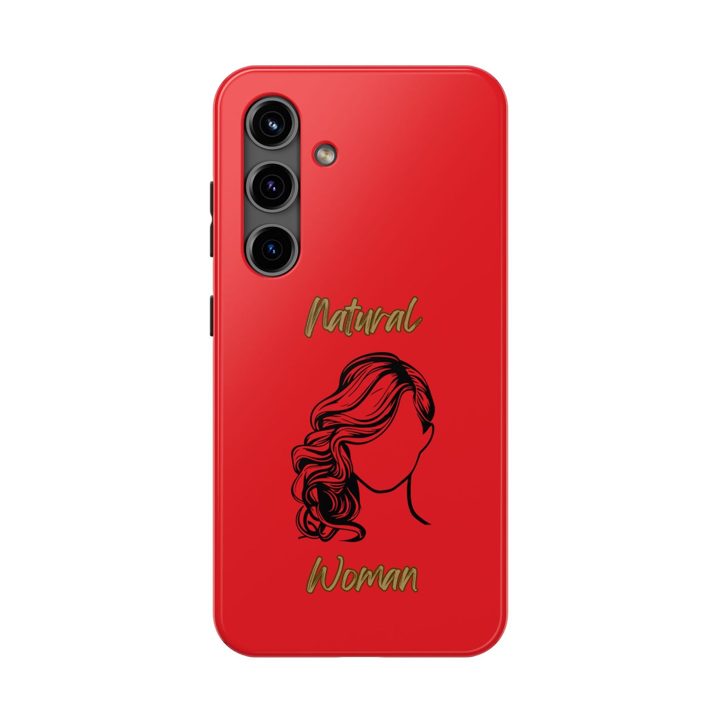 Natural Woman Long Curl (BL)Tough Phone Cases RED