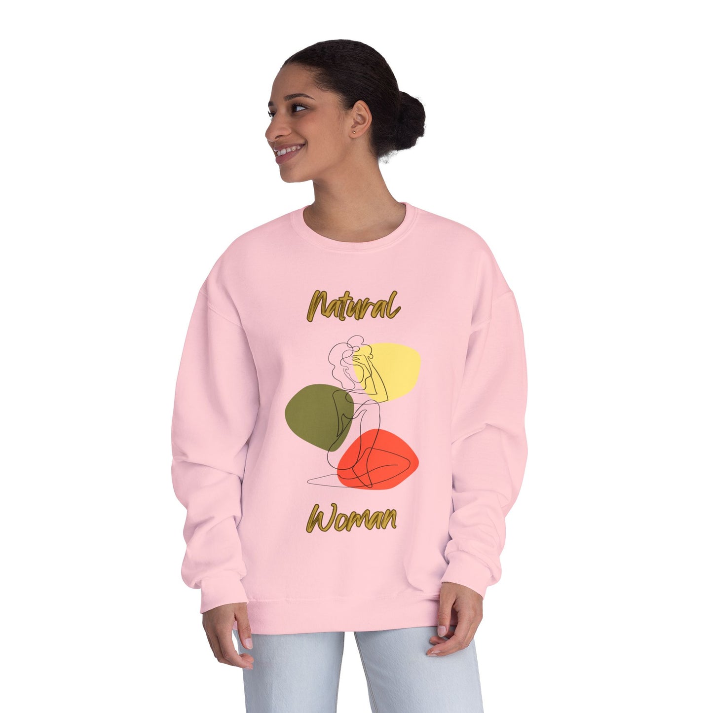 Natural Woman Colorful Pose (BL) Crewneck Sweatshirt