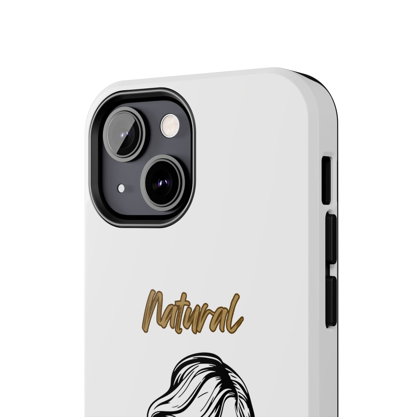 Natural Woman Long Curl (BL)Tough Phone Cases WHITE