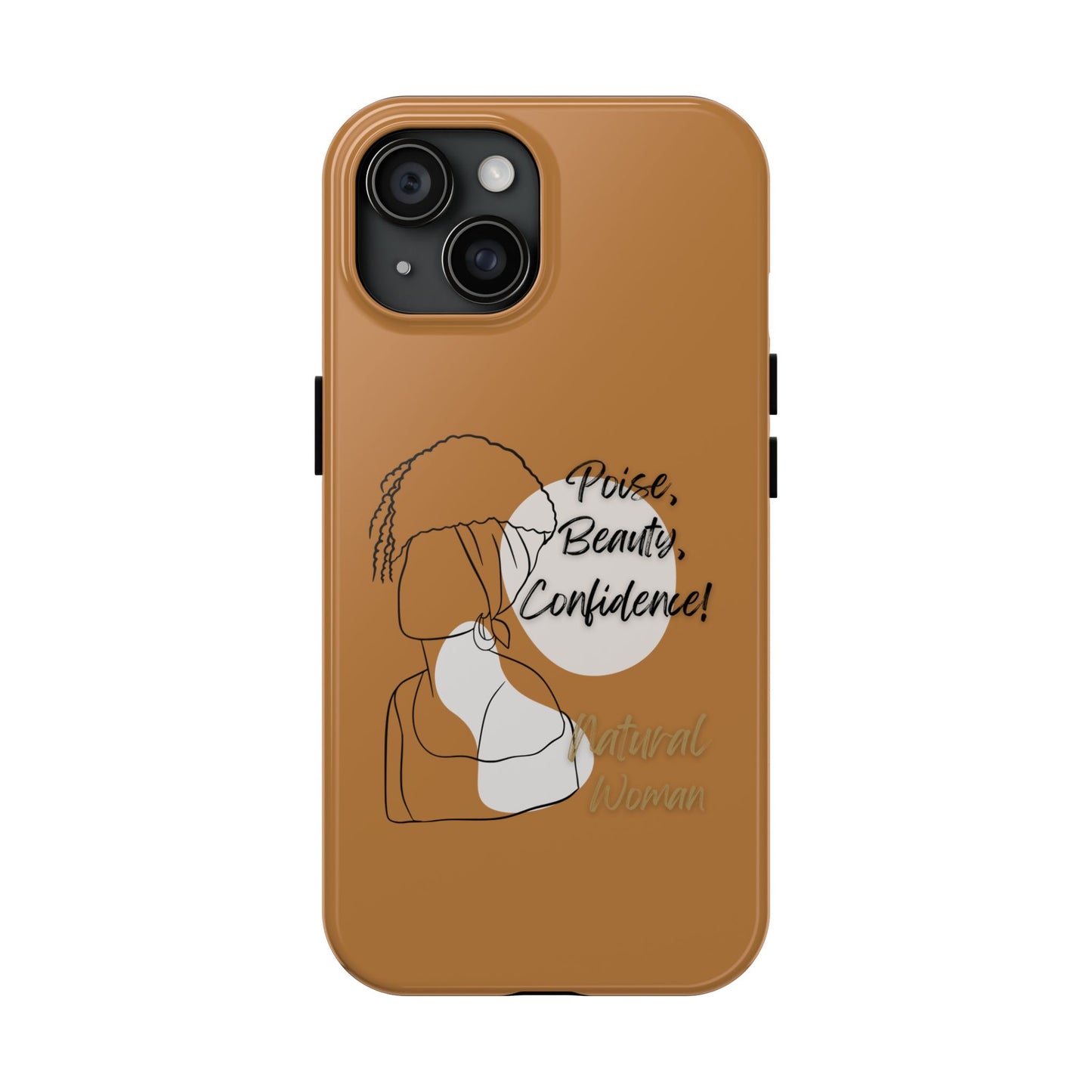Natural woman Puff (BL)Tough Phone Cases LIGHT BROWN