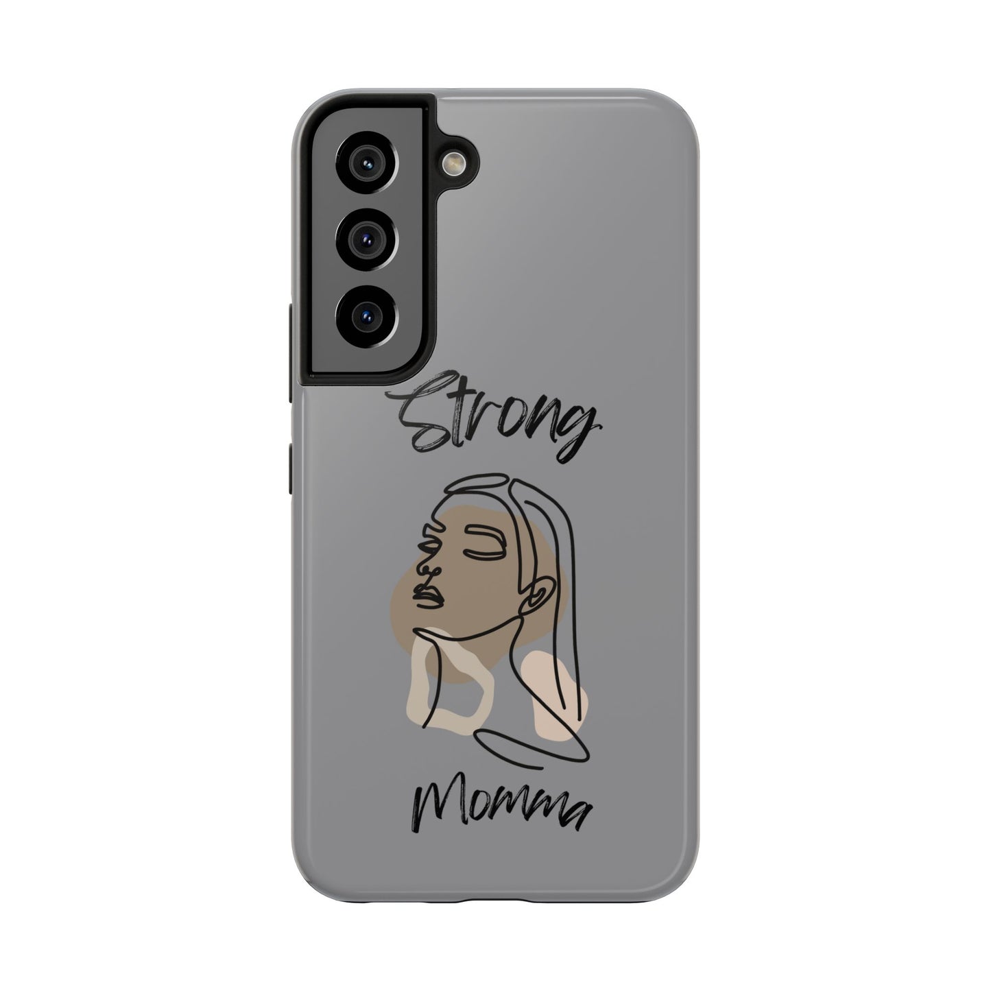 STRONG MOMMA Samsung Galaxy Tough Phone Cases (BL) Grey