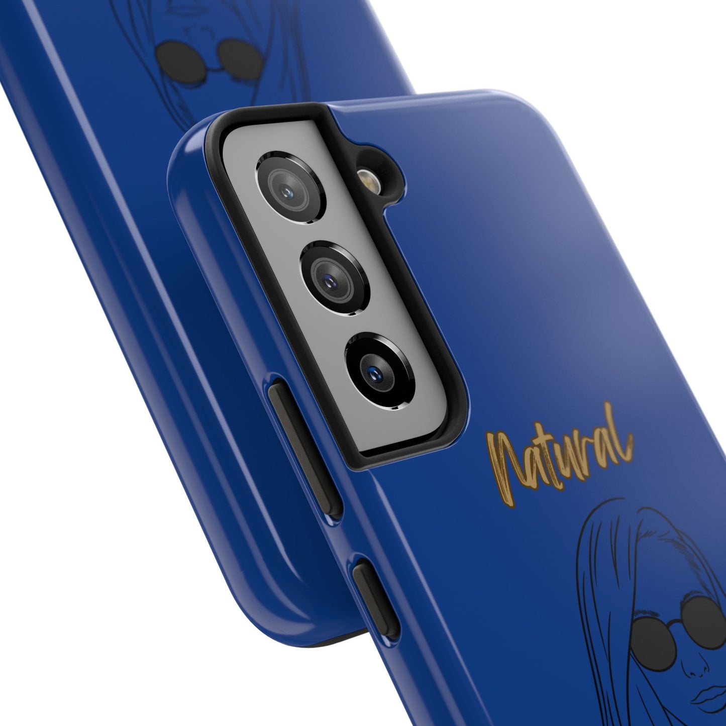 Natural Woman Shades (BL)Tough Phone Cases DARK BLUE