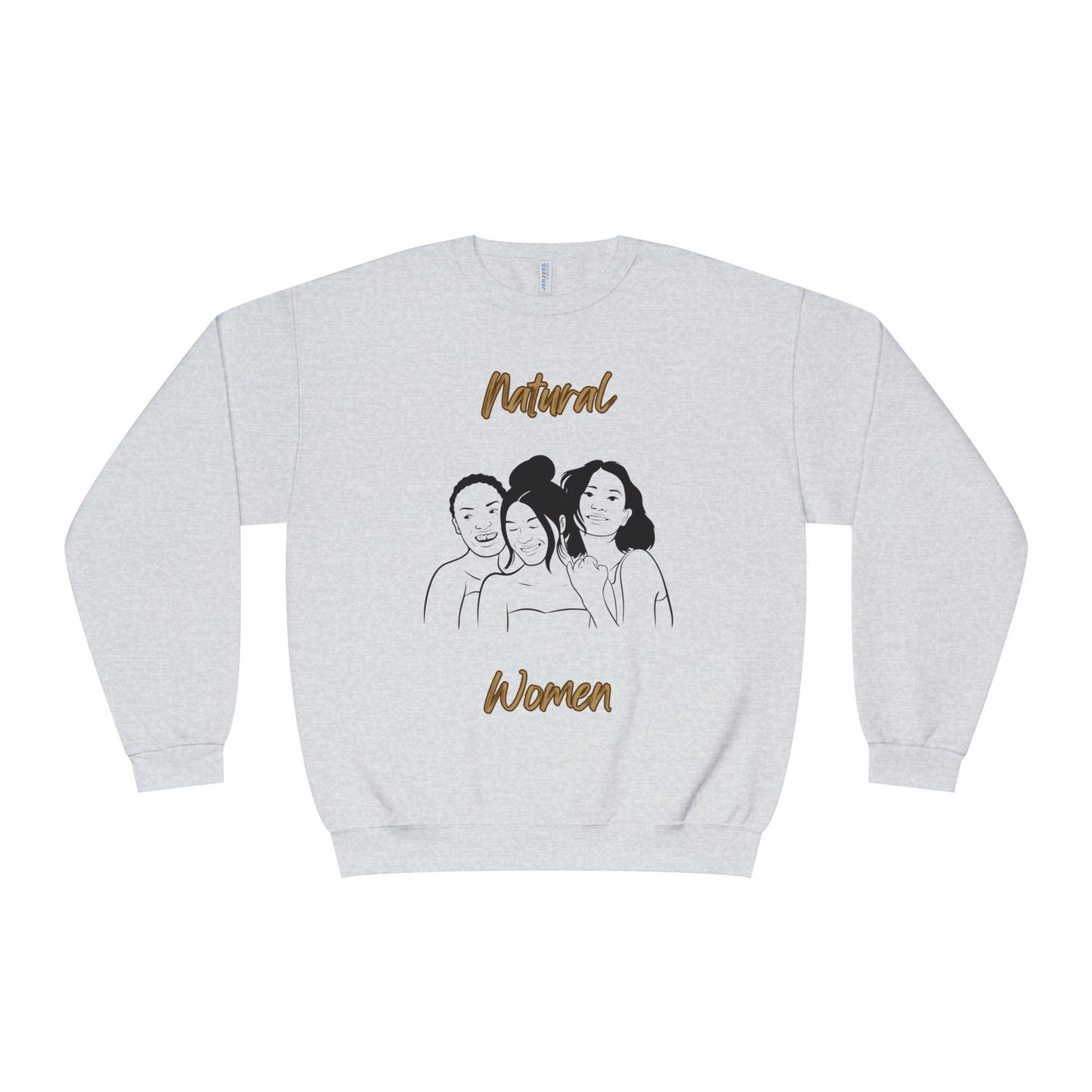 Natural Woman Laughing Friends (BL) Crewneck Sweatshirt