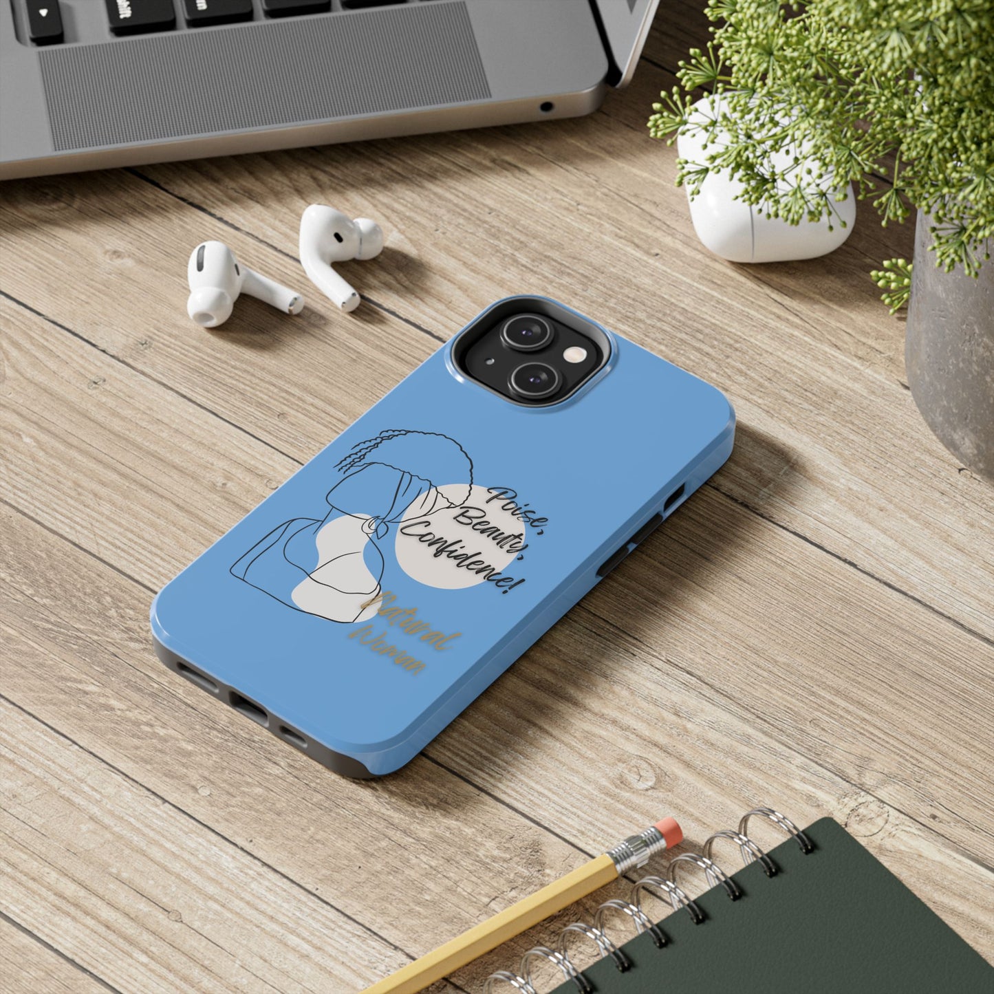 Natural Woman Puff (BL)Tough Phone Cases LIGHT BLUE