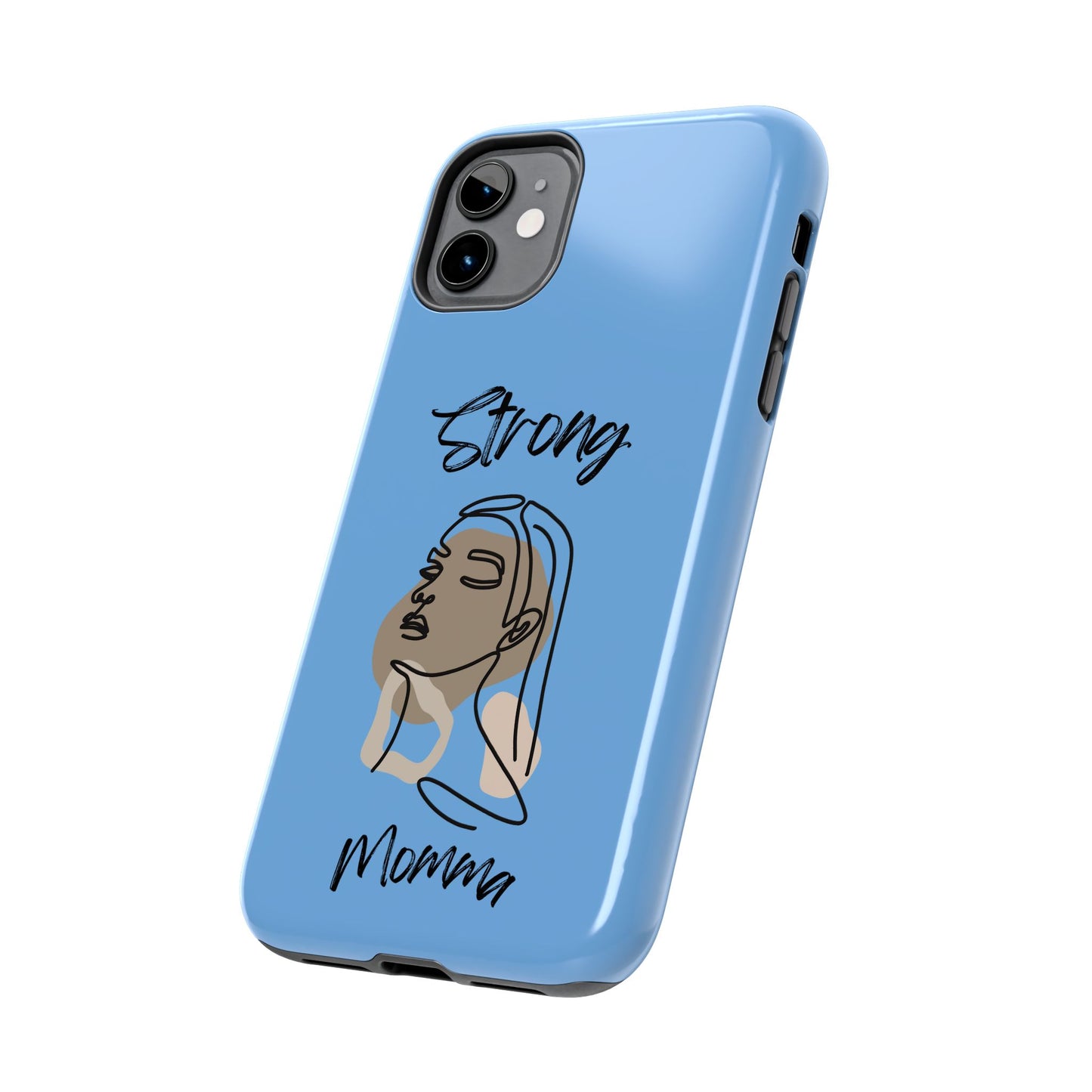 STRONG MOMMA Samsung Galaxy Tough Phone Cases (BL) Light Blue