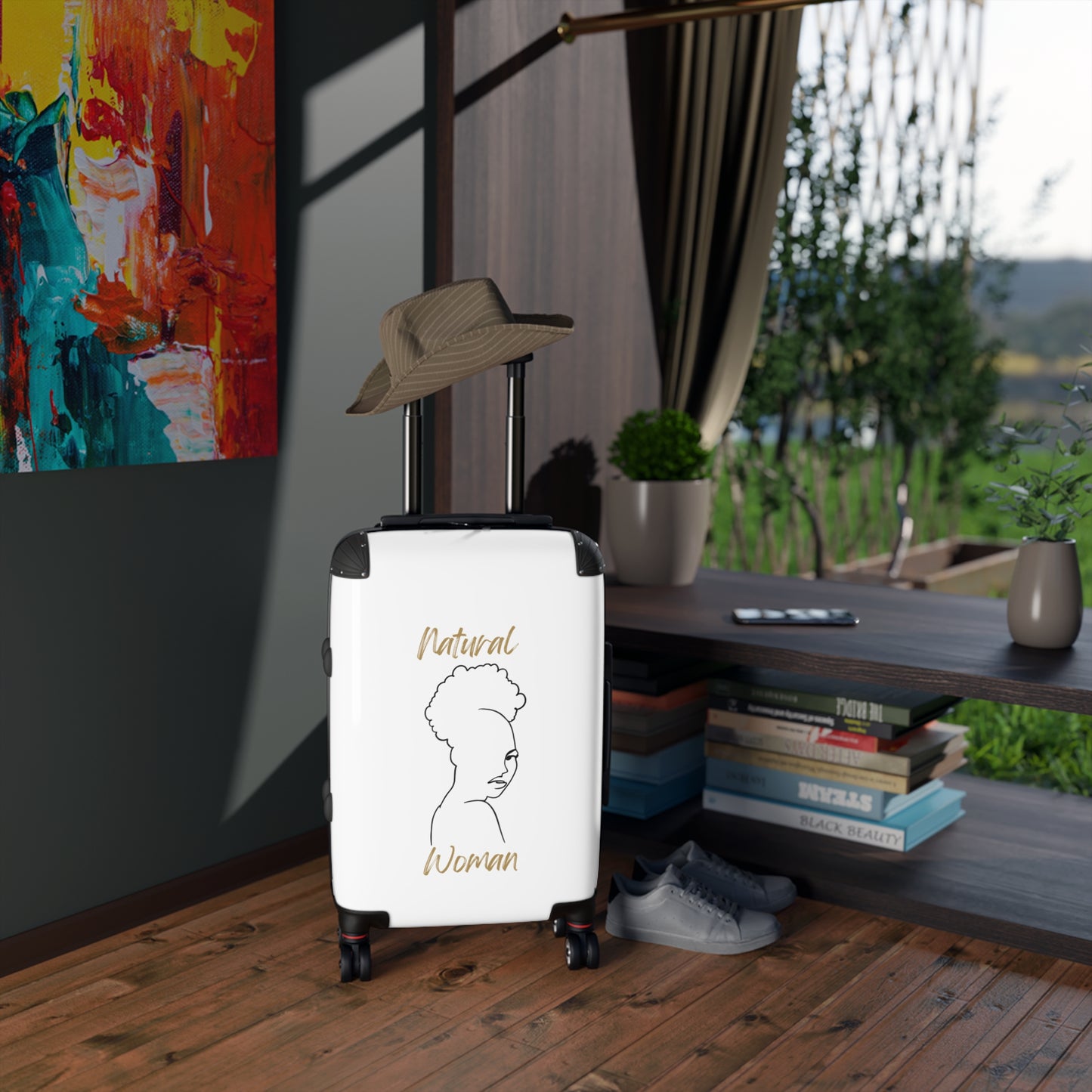 Natural Woman Twist Afro (BL) Suitcase WHITE