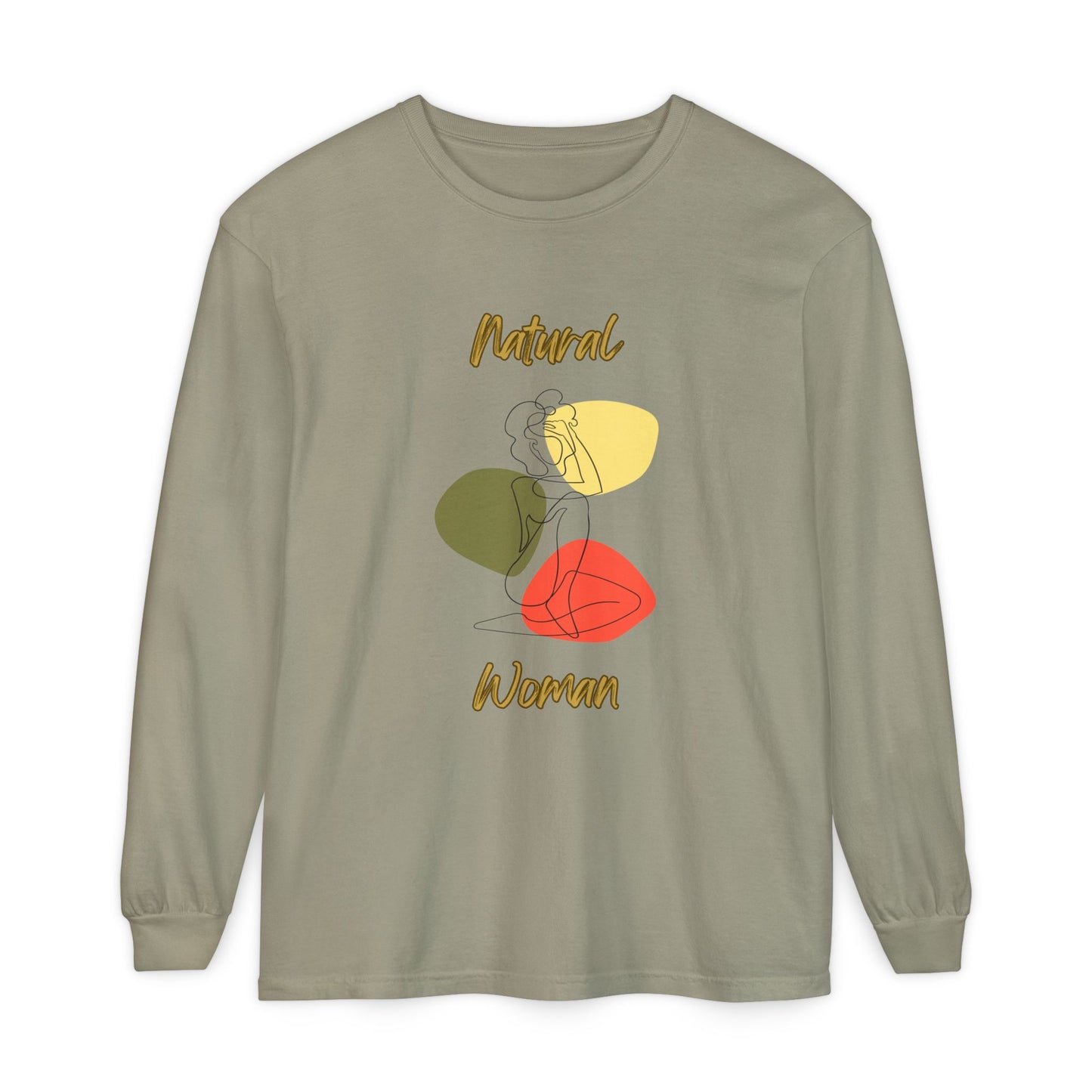 Natural Woman Colorful Pose (BL) Long Sleeve T-Shirt