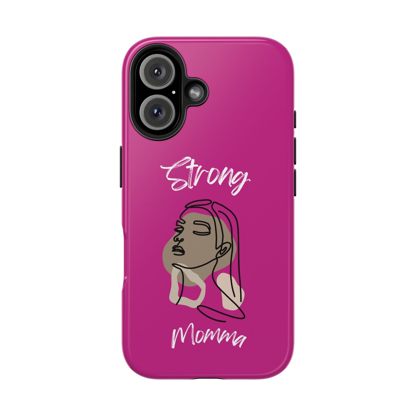 Strong Momma (WL) Tough Phone Cases PINK
