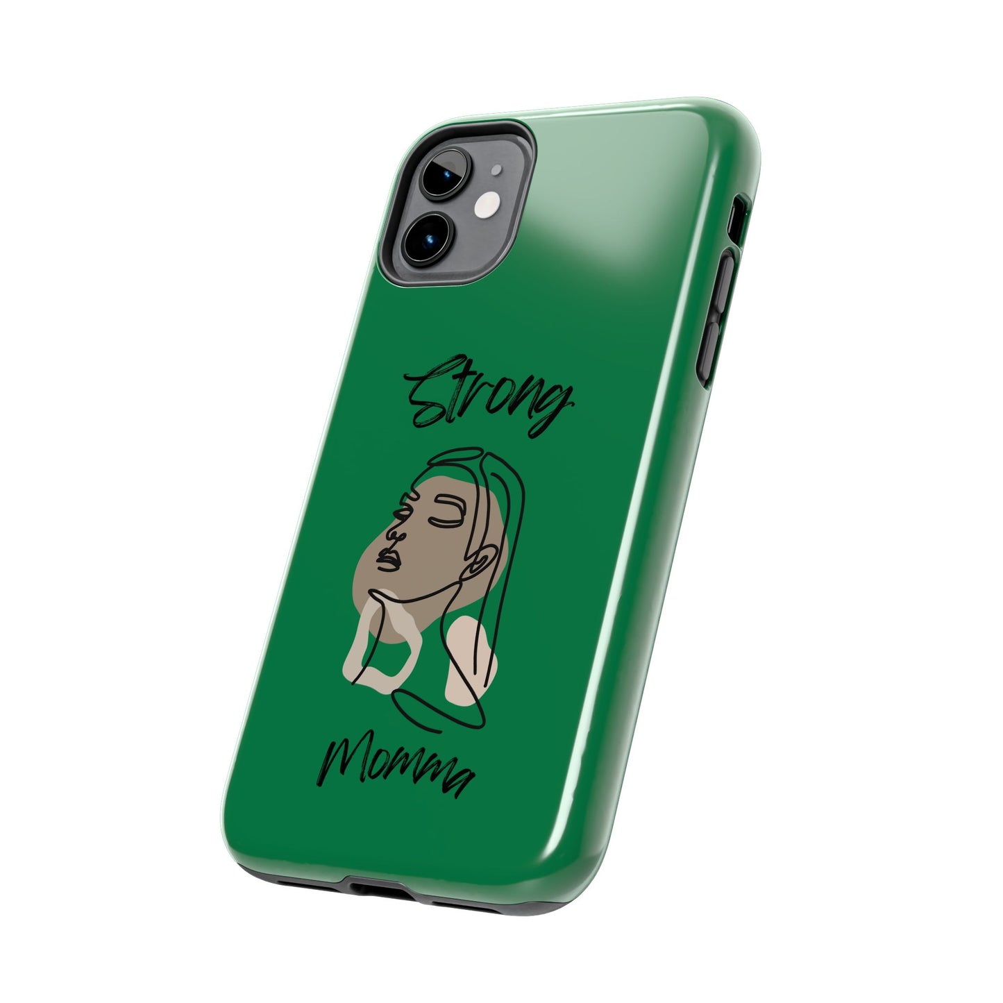 STRONG MOMMA Samsung Galaxy Tough Phone Cases (BL) Dark Green