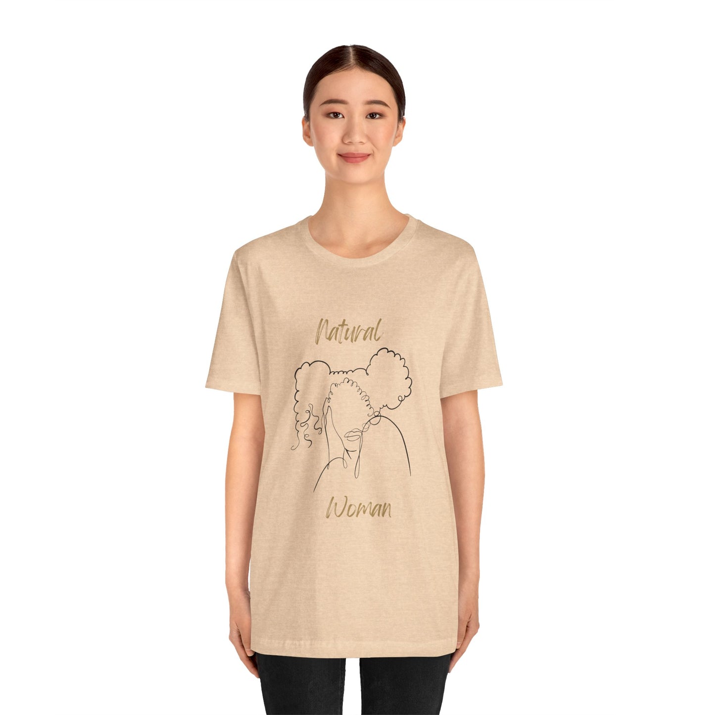 Natural Woman Twin Puffs (BL) Short Sleeve T-Shirt