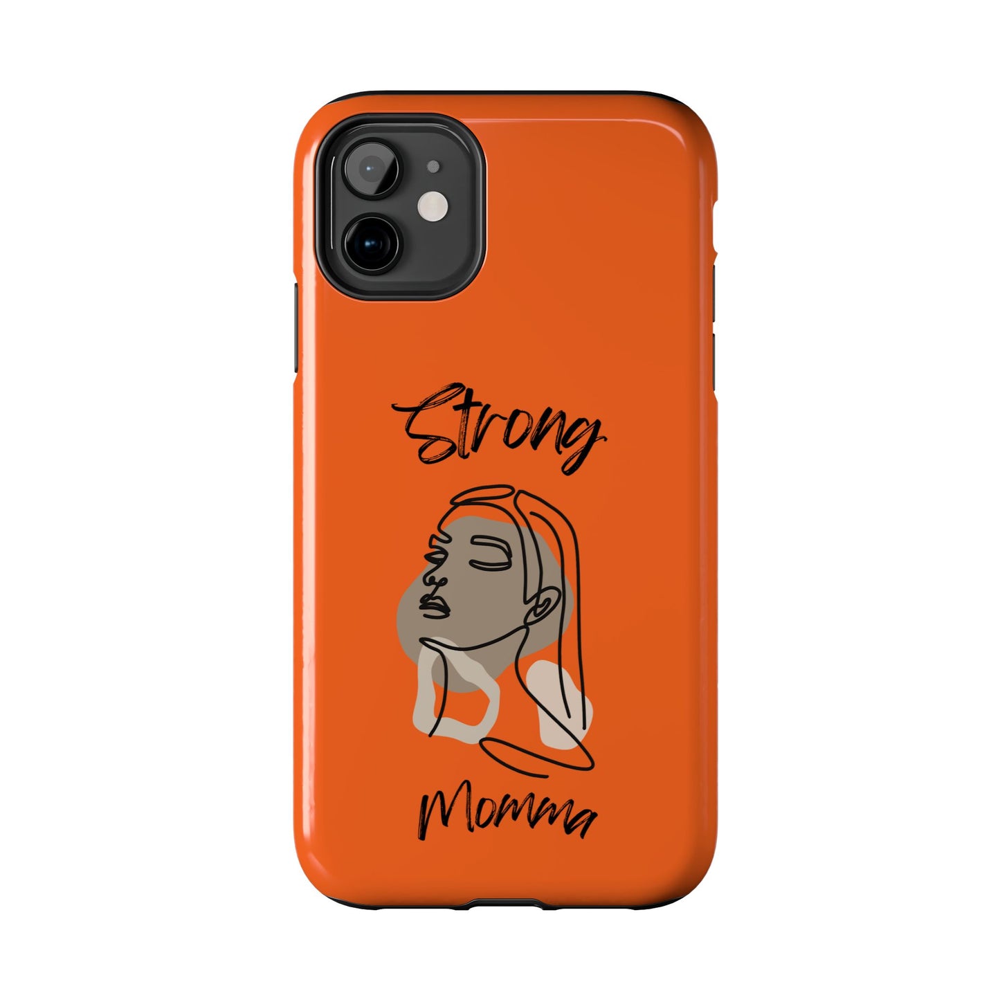 STRONG MOMMA Samsung Galaxy Tough Phone Cases (BL) Orange