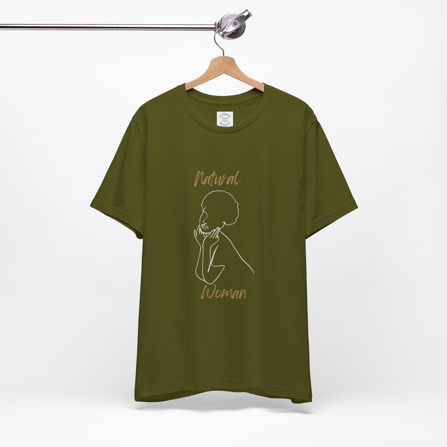 Natural Woman Cute Afro (WL) Short Sleeve T-Shirt