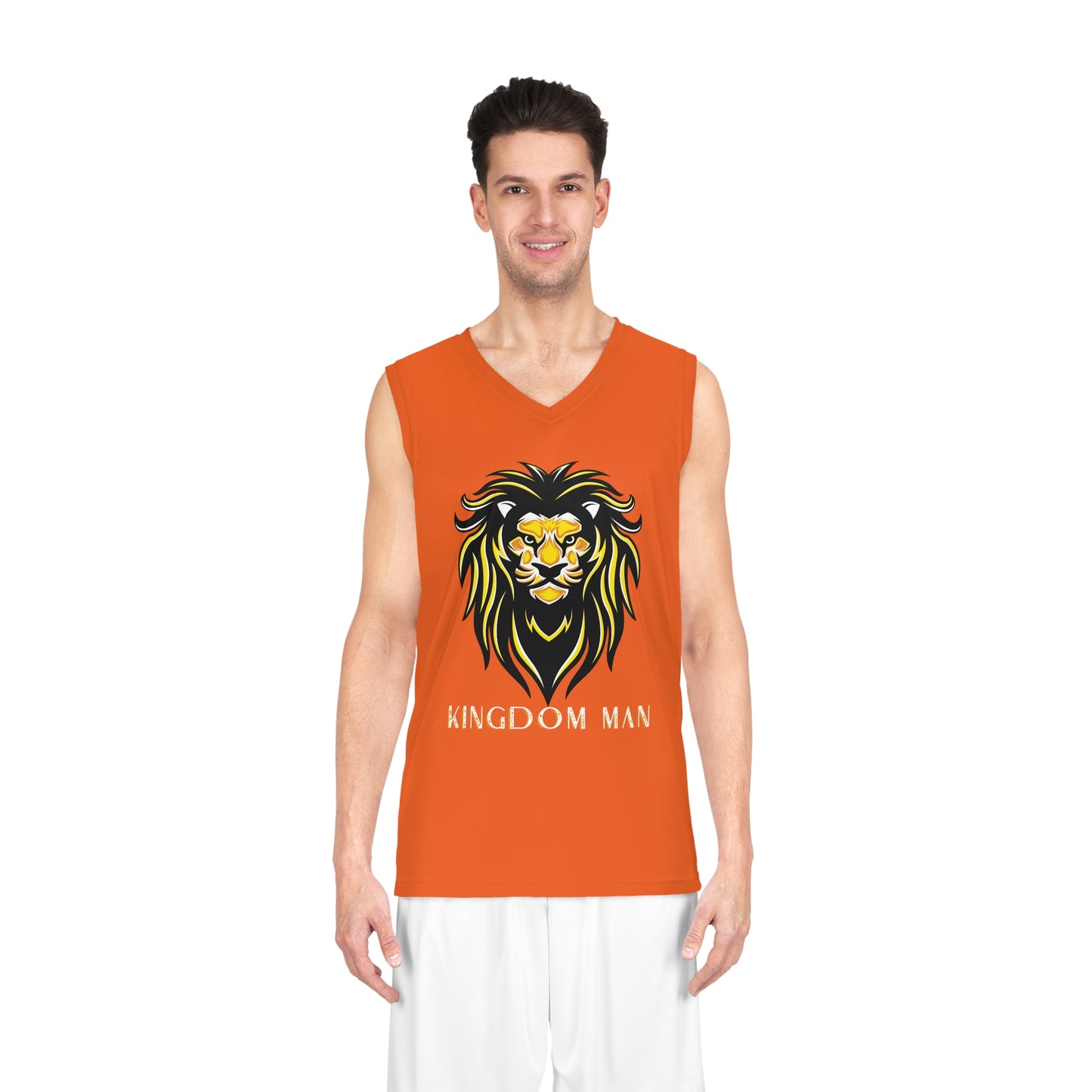 Kingdom Man (Gold) Basketball Jersey ORANGE