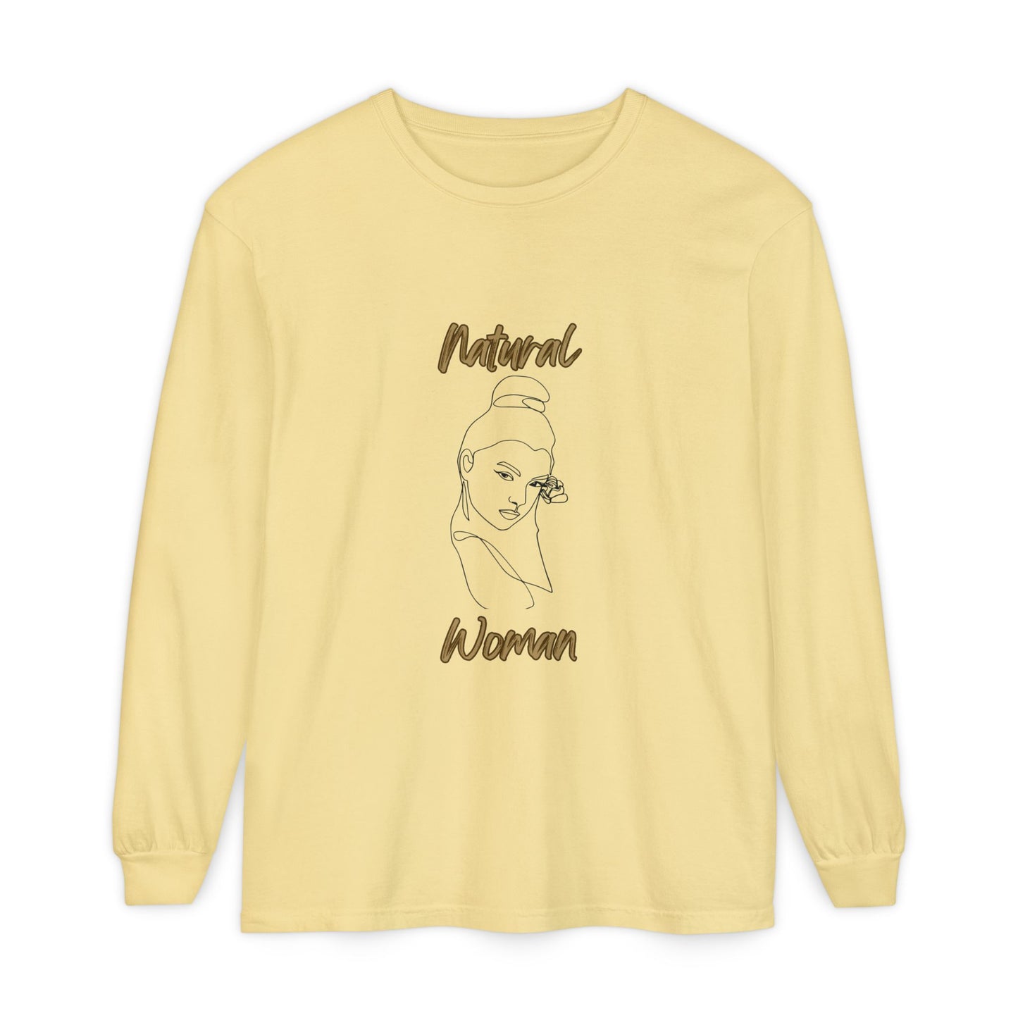 Natural Woman Sassy Bun (BL) Long Sleeve T-Shirt