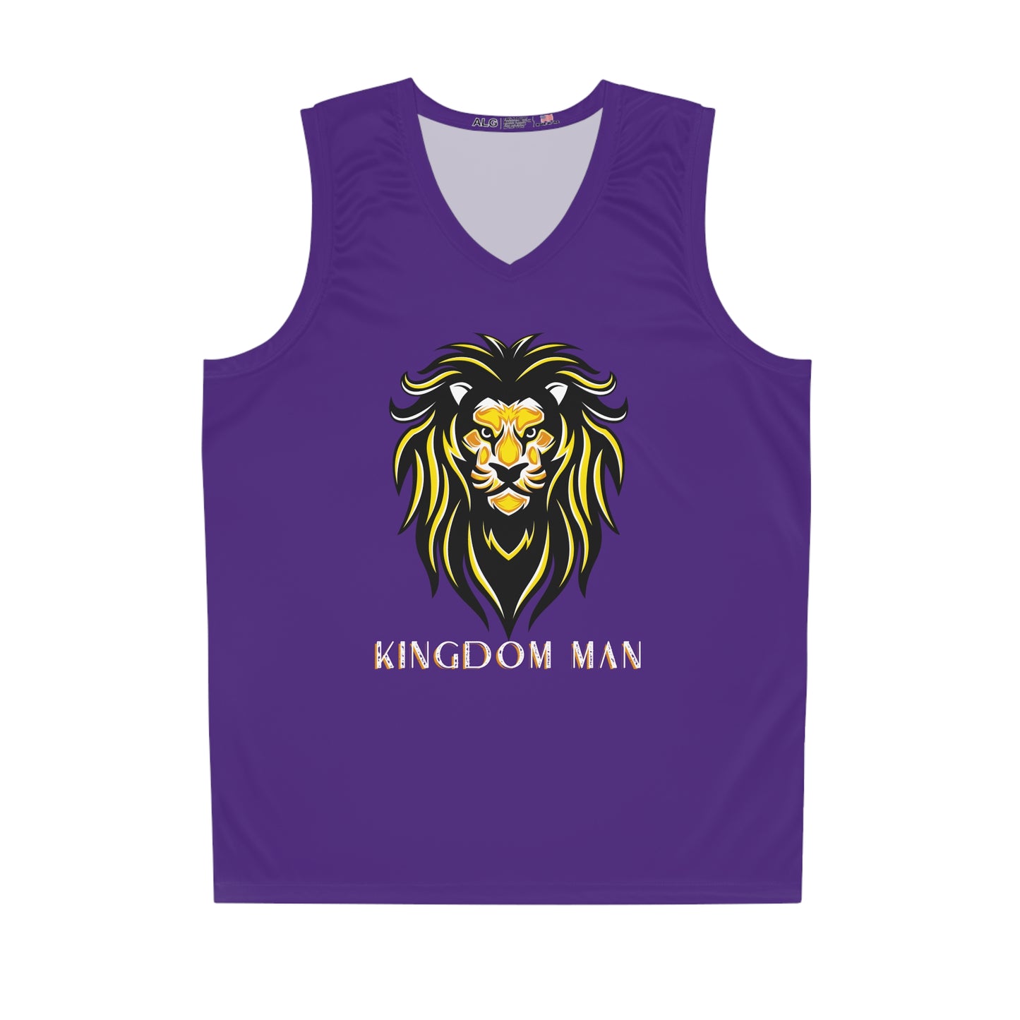 Kingdom Man (Gold) Basketball Jersey PURPLE