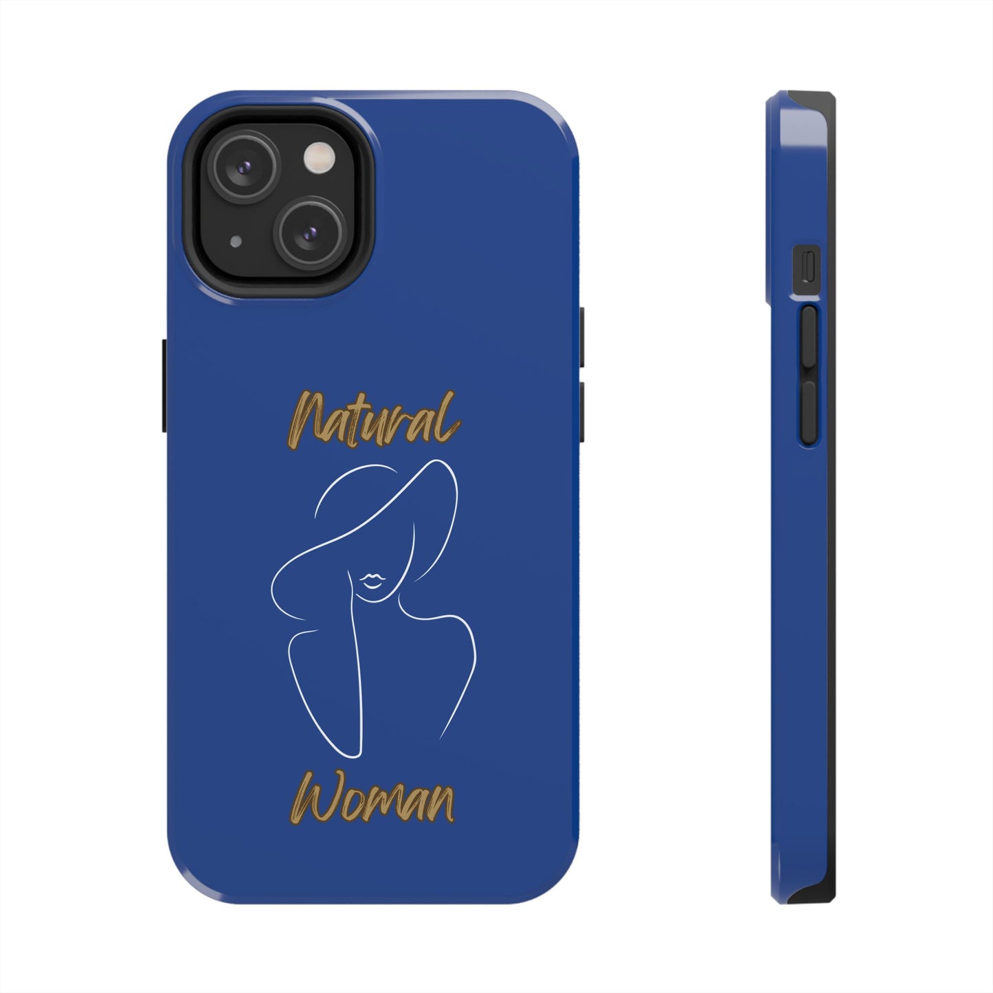 Natural Woman Sun Hat (WL) Tough Phone Cases DARK BLUE