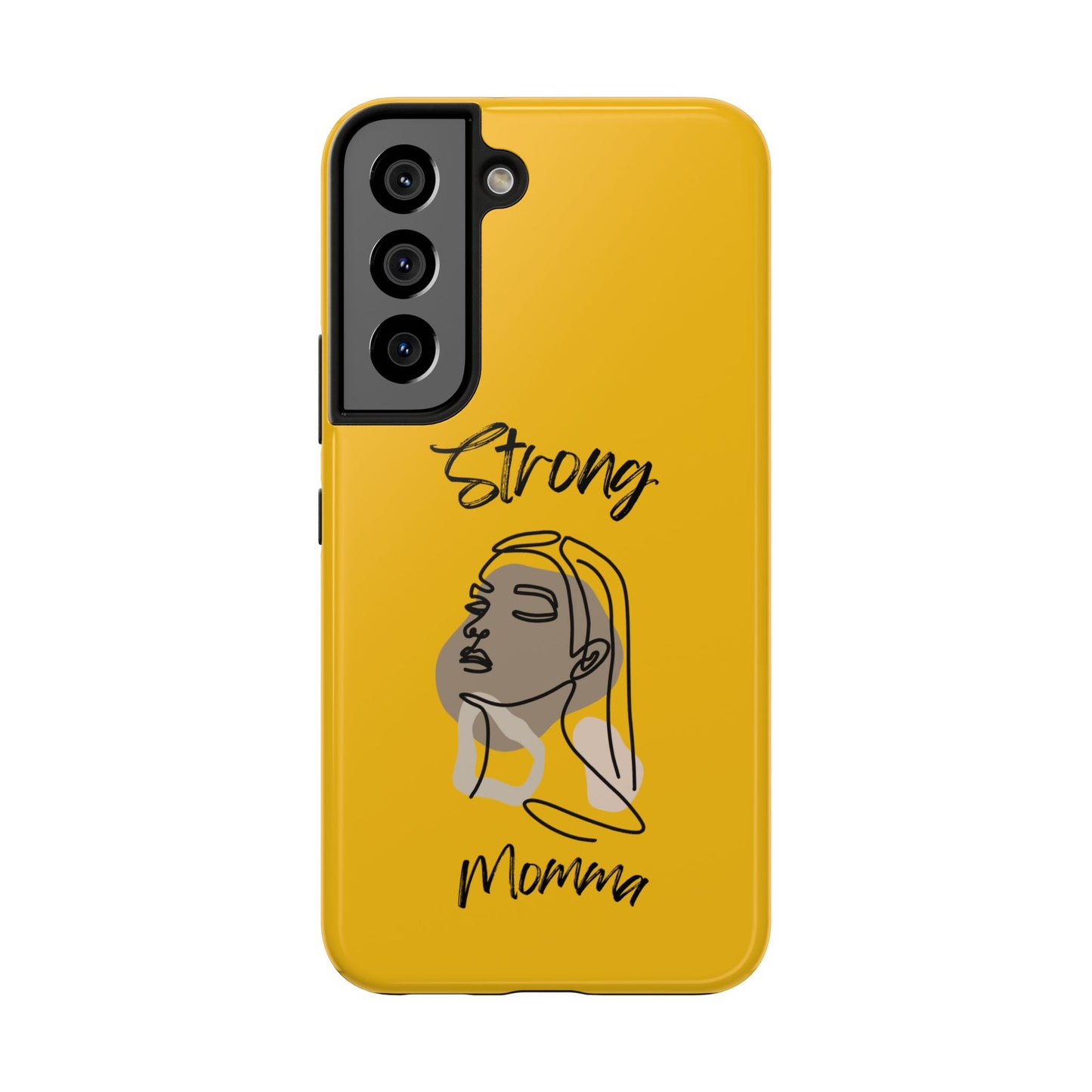 STRONG MOMMA Samsung Galaxy Tough Phone Cases (BL) Yellow