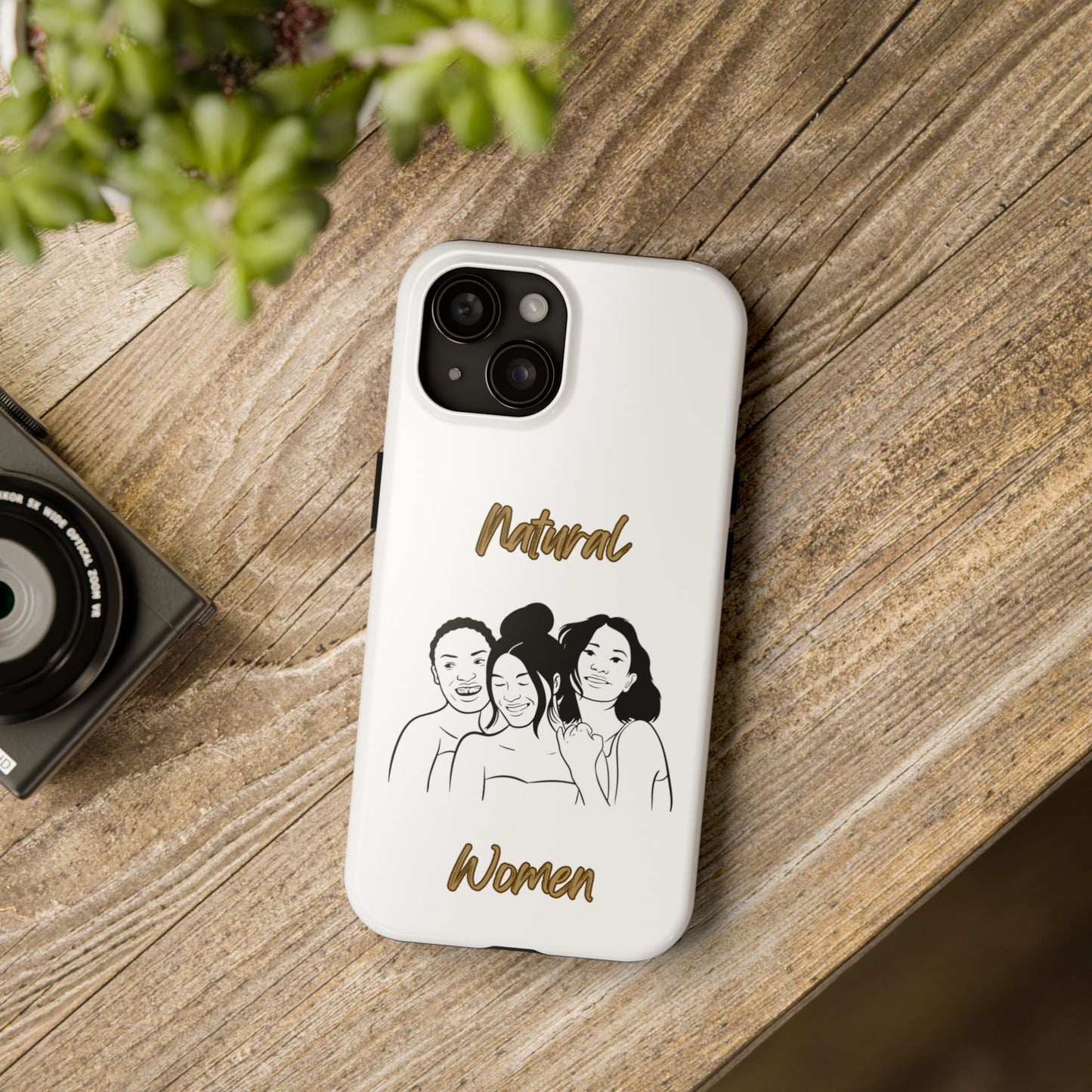 Natural Women Laughing Friends (BL)Tough Phone Cases WHITE