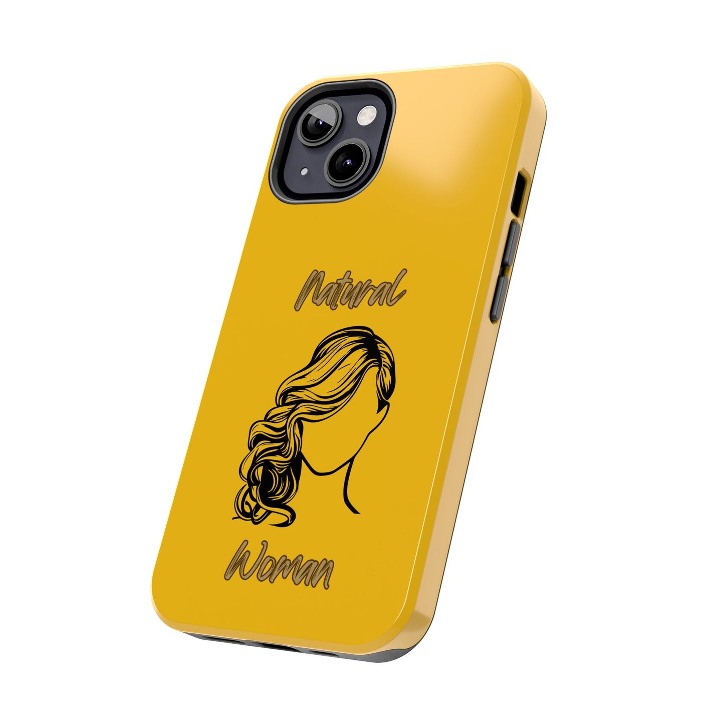 Natural Woman Long Curl (BL)Tough Phone Cases YELLOW