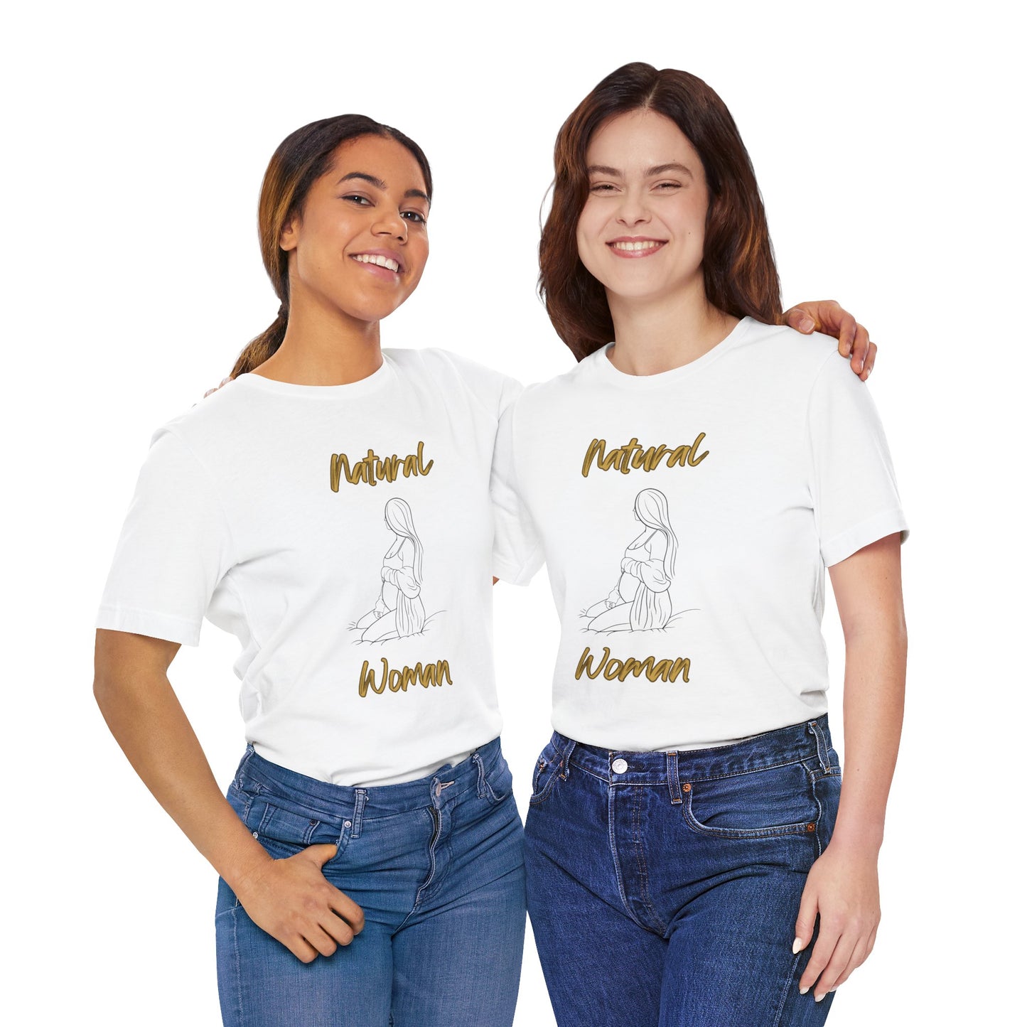Natural Woman Expecting (BL) Short Sleeve T-Shirt