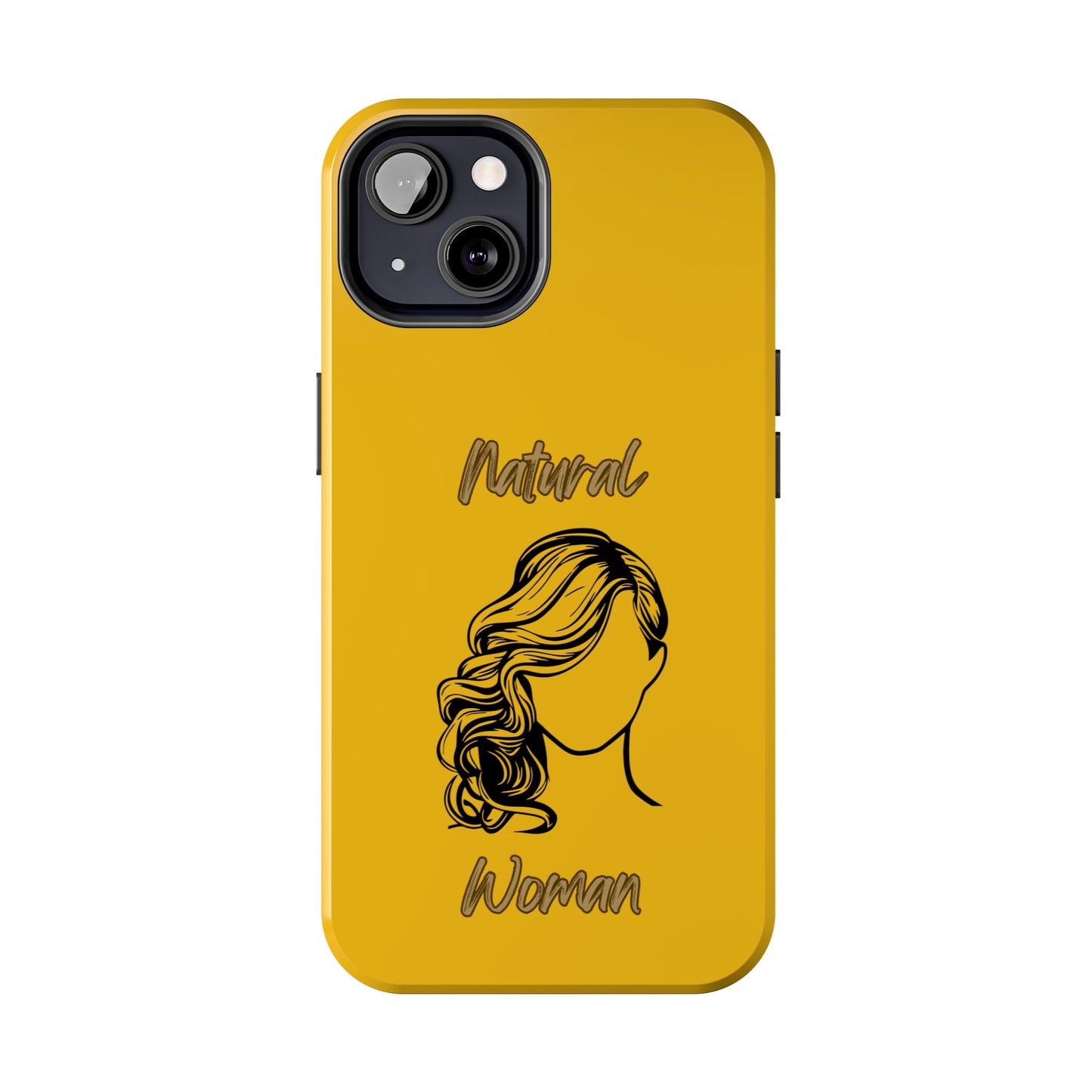 Natural Woman Long Curl (BL)Tough Phone Cases YELLOW