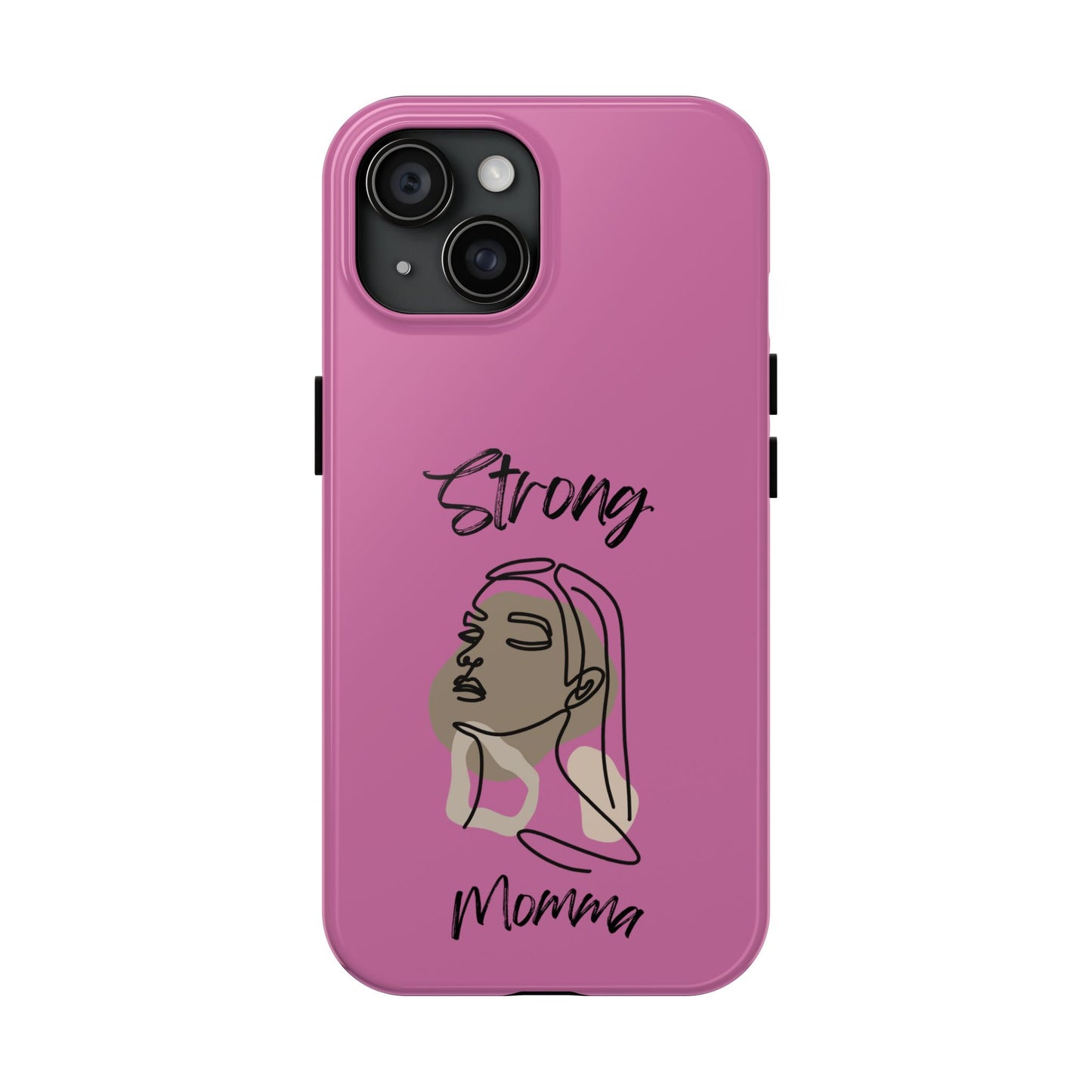 STRONG MOMMA Samsung Galaxy Tough Phone Cases (BL) Light Pink
