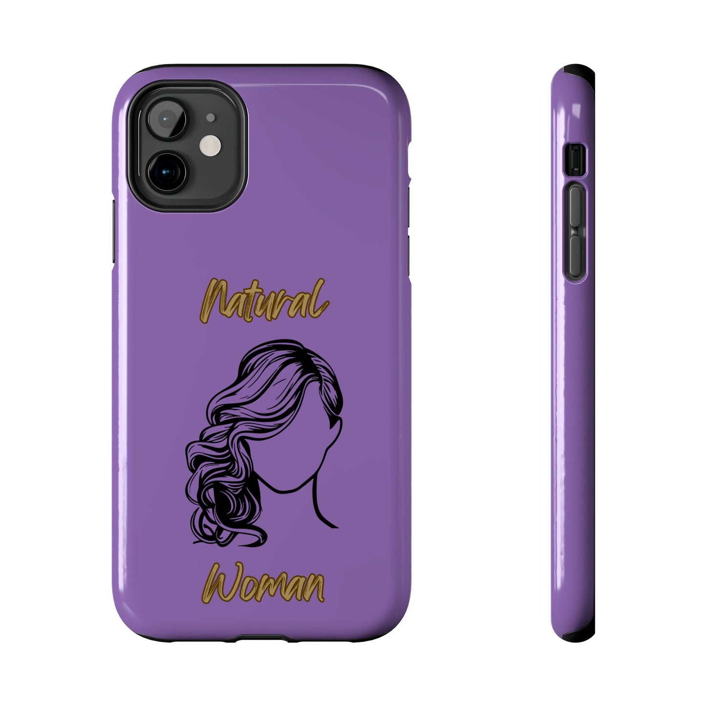 Natural Woman Long Curl (BL)Tough Phone Cases LIGHT PURPLE