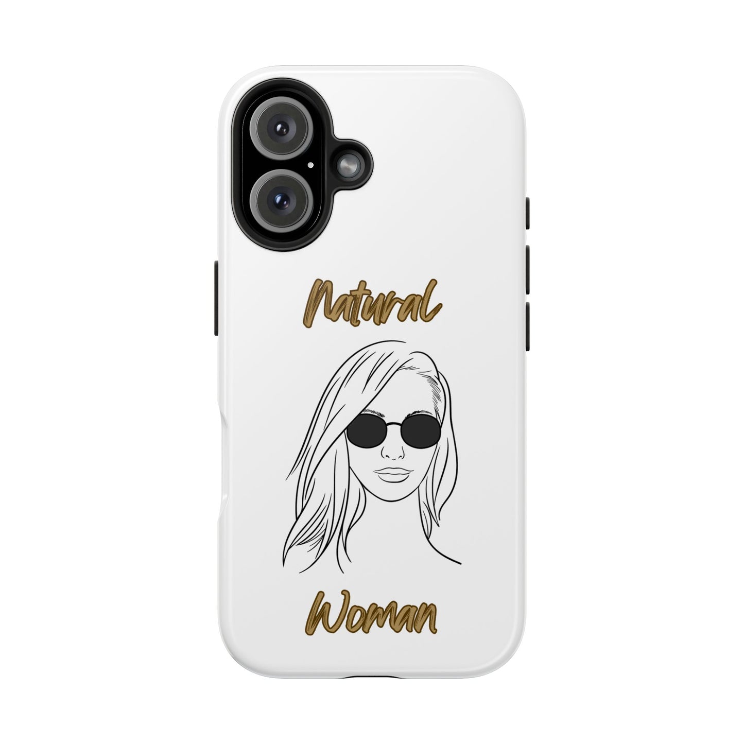 Natural Woman Shades (BL)Tough Phone Cases WHITE