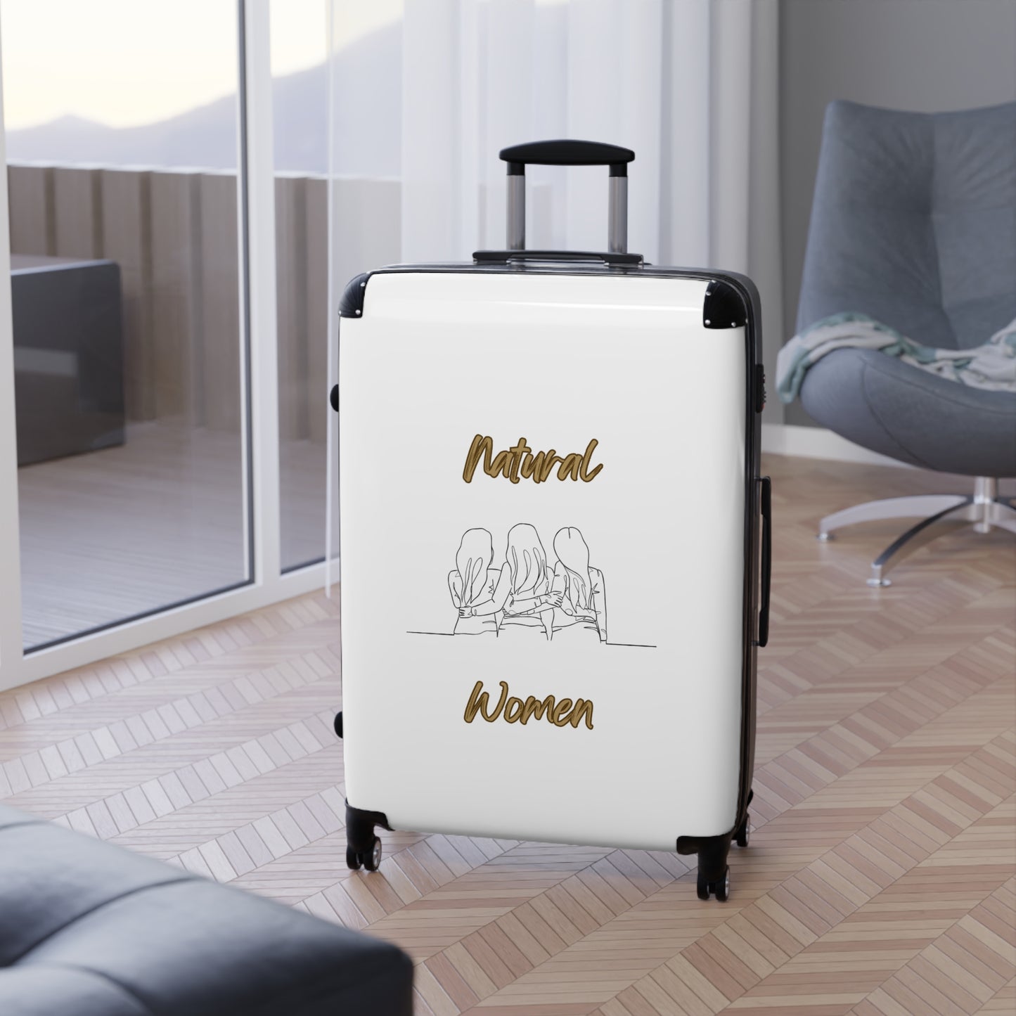Natural Woman Loving Friends (BL) Suitcase WHITE