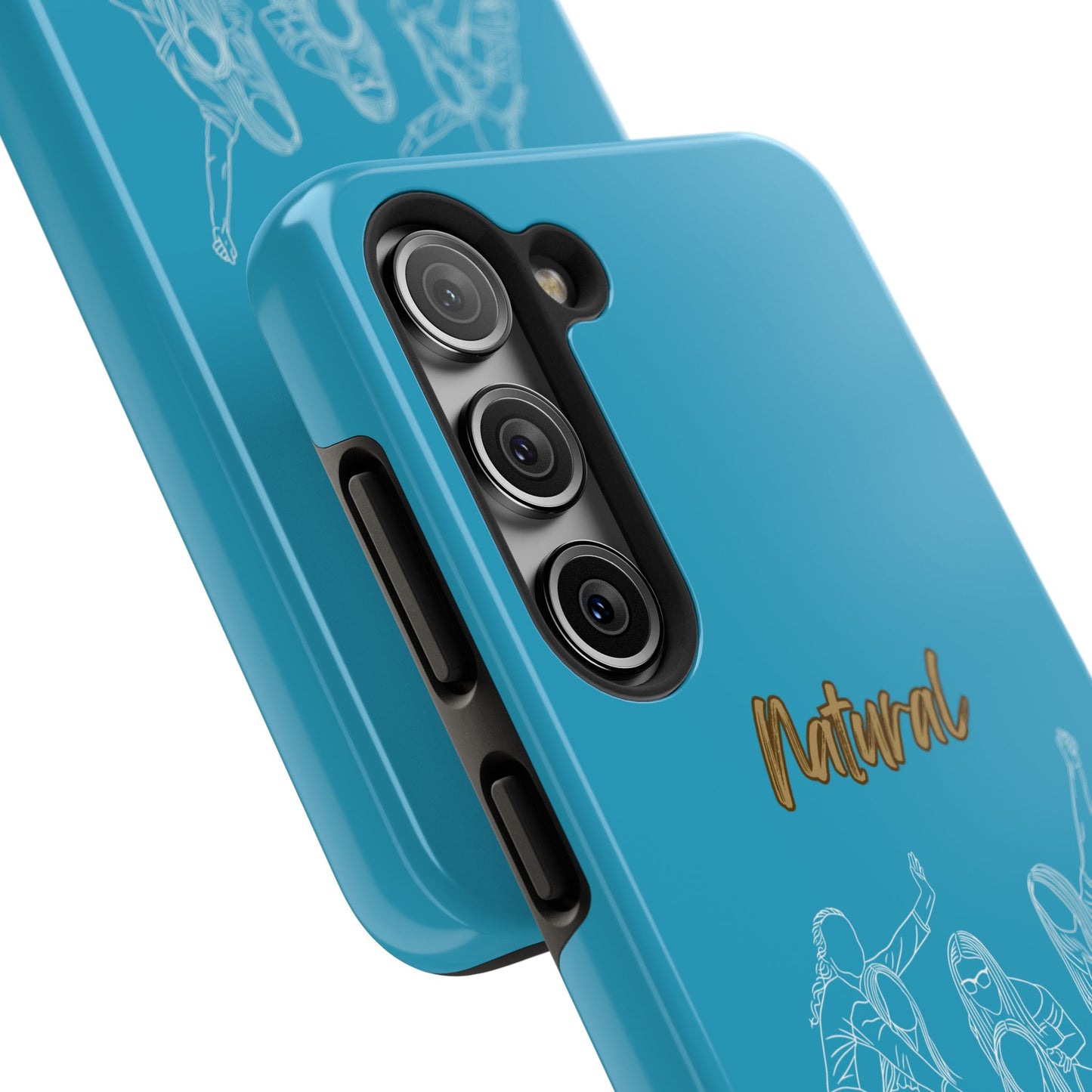 Natural Woman Piggy Back (WL)Tough Phone Cases TURQUOISE