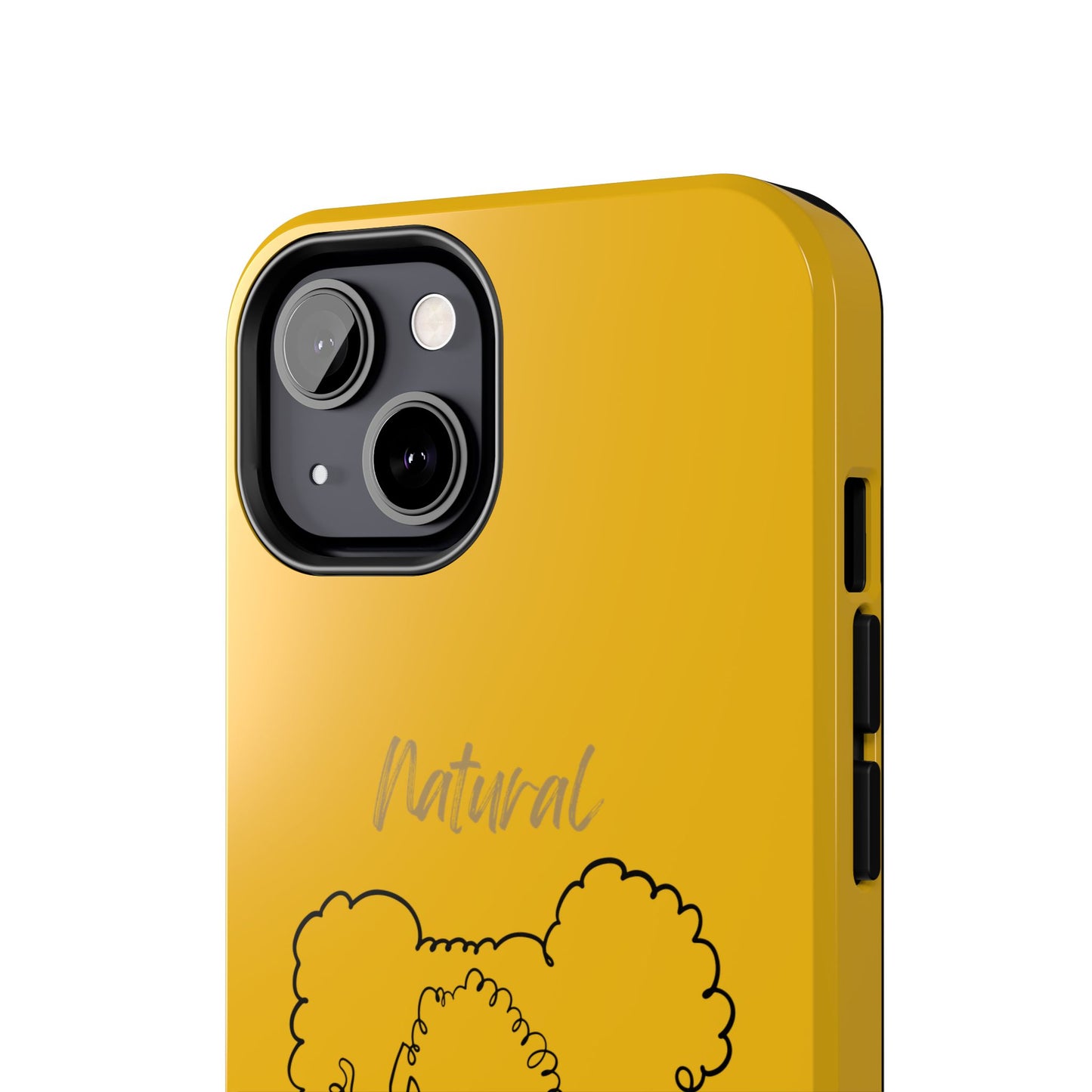 Natural Woman Twin Puffs (BL) Tough Phone Cases YELLOW